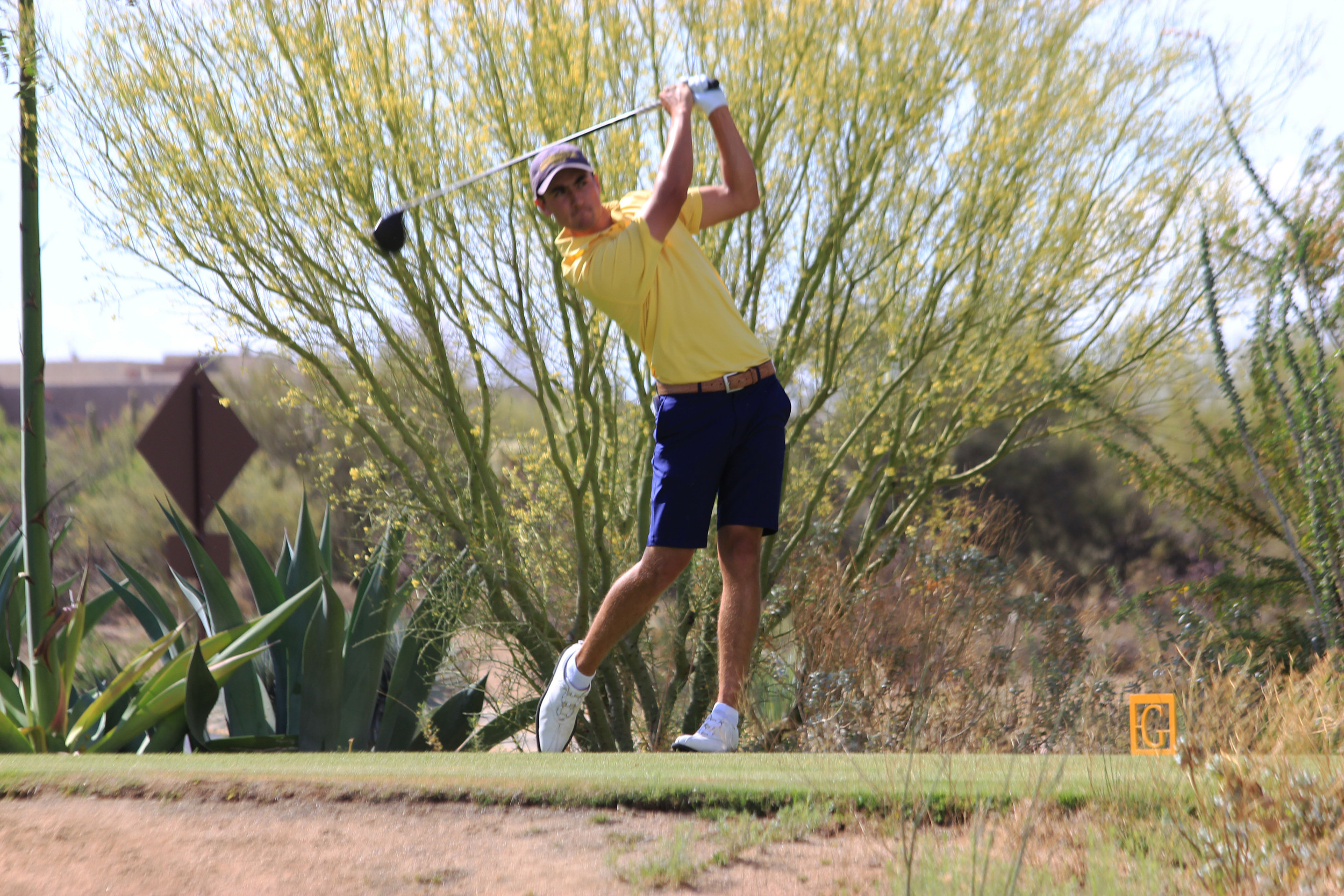 Chris Petefish during the second round of the NCAA Tucson Golf Regional, Gallery Golf Club, Marana, Ariz.