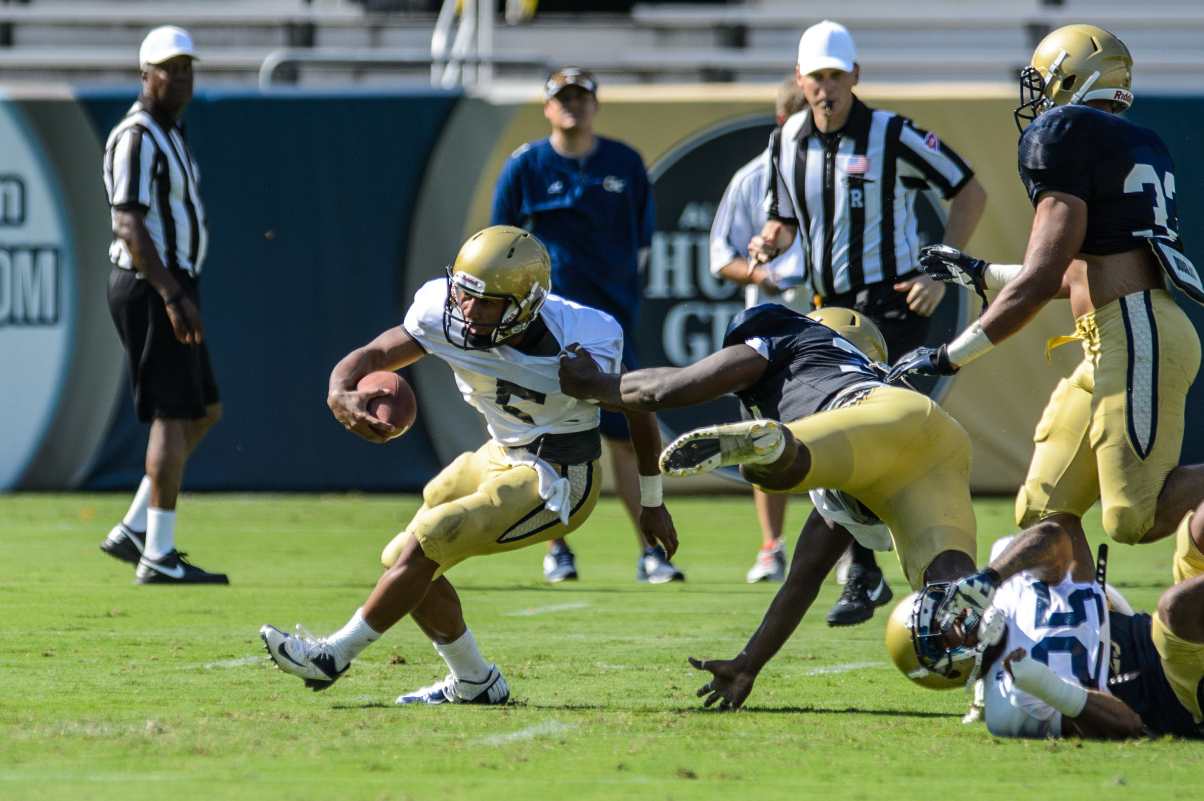 First Scrimmage of #GTCAMP13