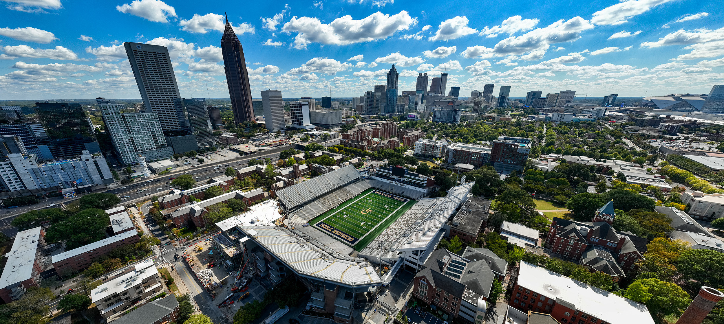 Aerial Photo of Bobby Dodd Stadium at Hyundai Field