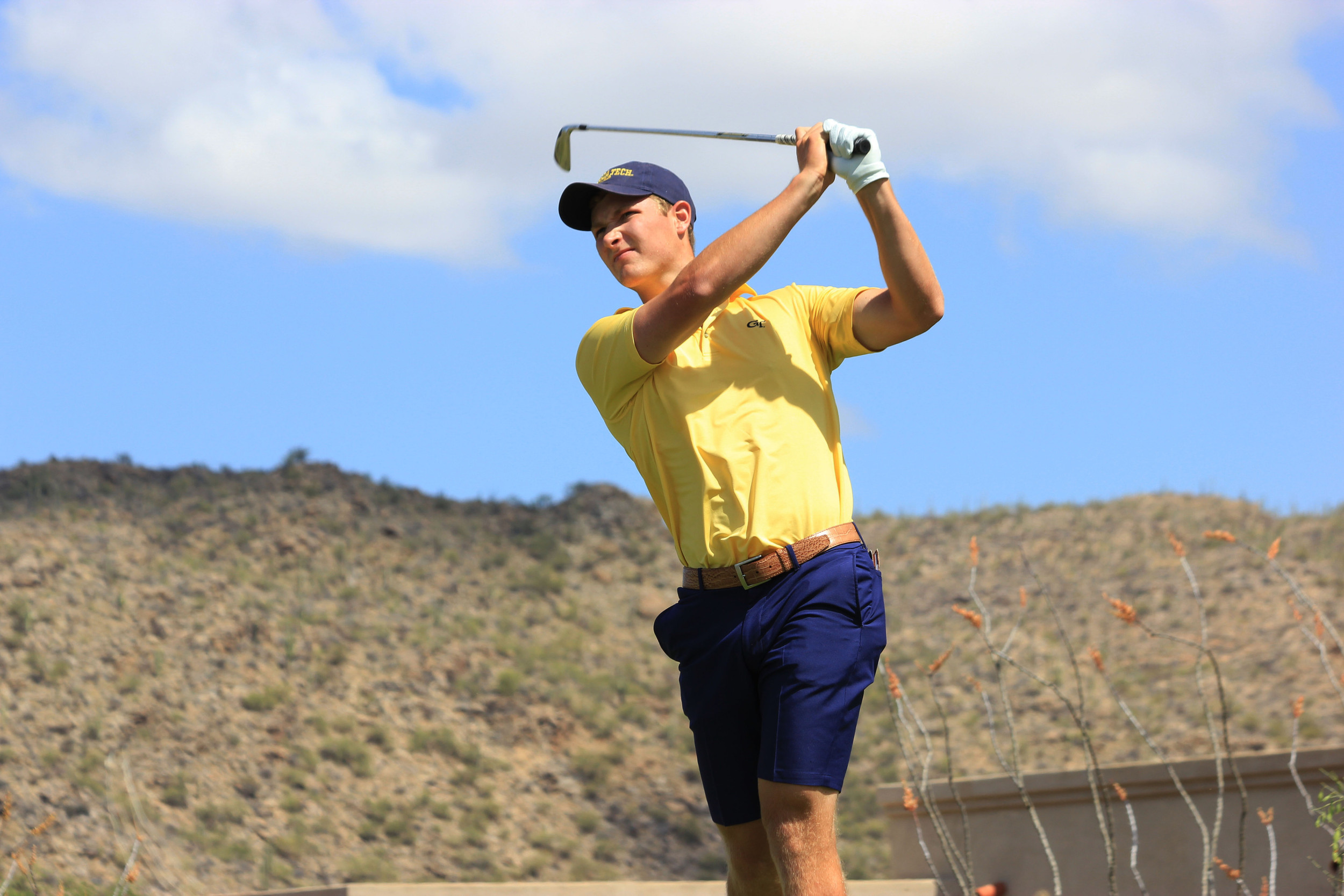 Vincent Whaley during the second round of the NCAA Tucson Golf Regional, Gallery Golf Club, Marana, Ariz.