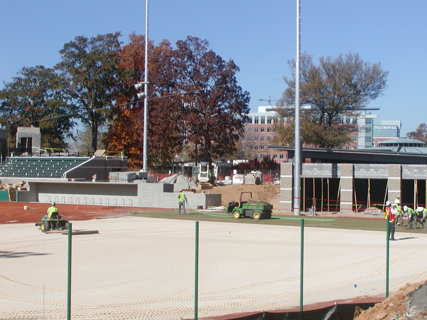 Sod is installed at the new stadium - 11/10/08