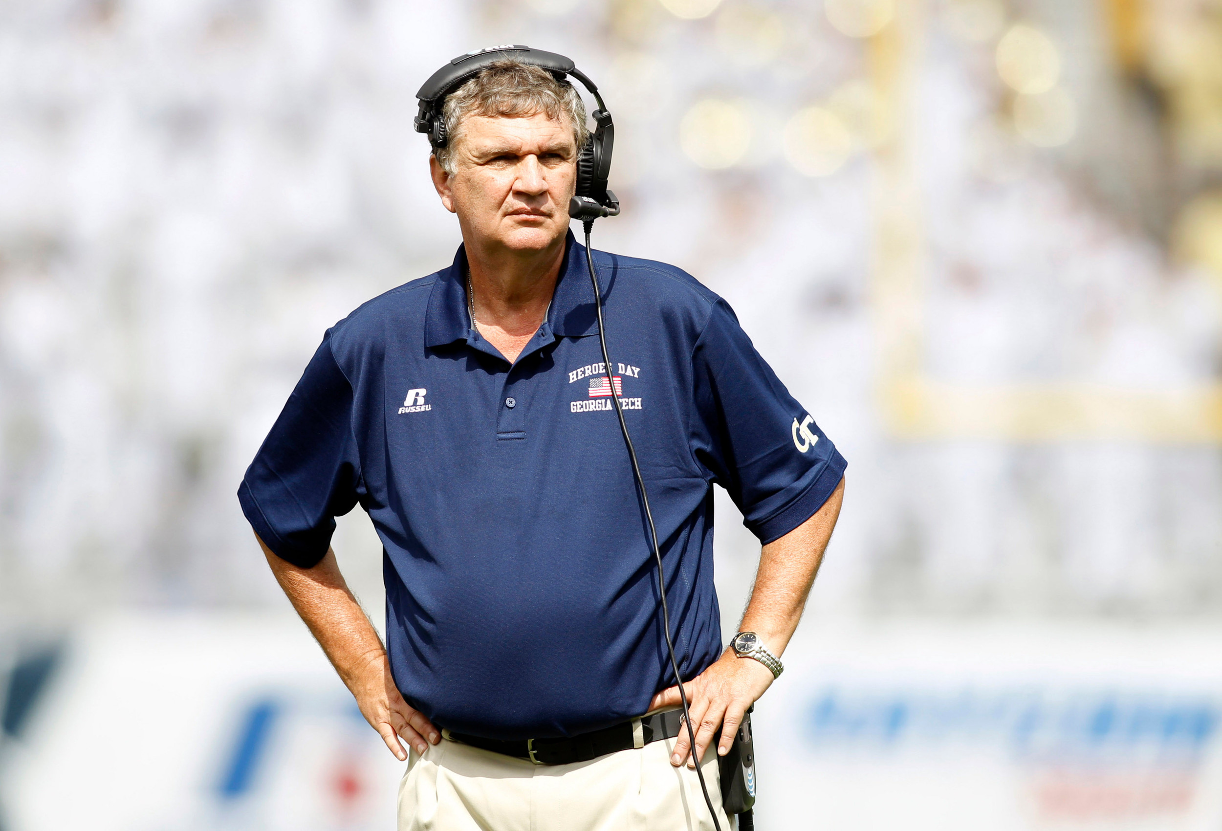 Yellow Jackets head coach Paul Johnson (Brett Davis-USA TODAY Sports)