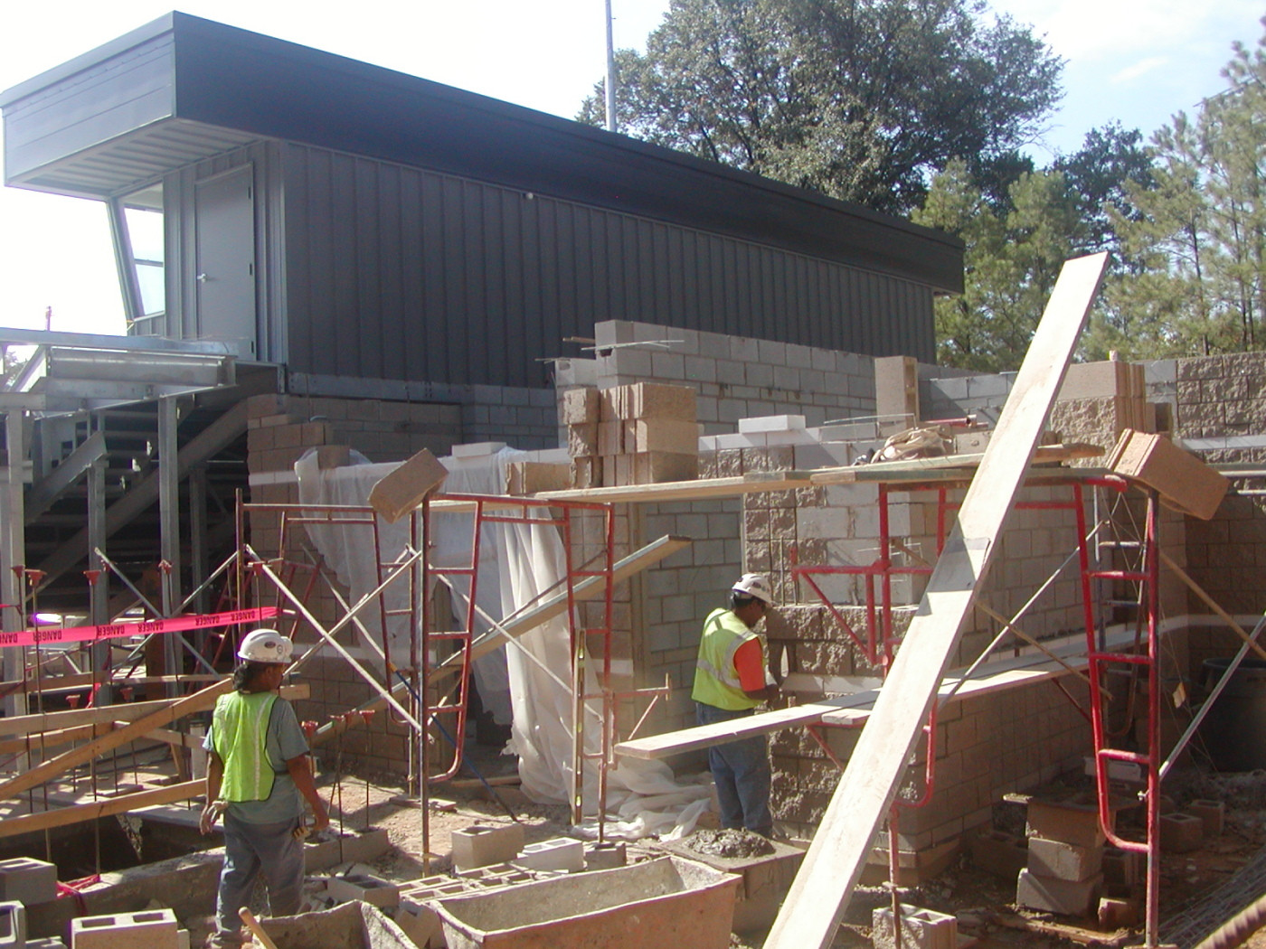 Oct. 6, 2008 - Grandstand takes shape.
