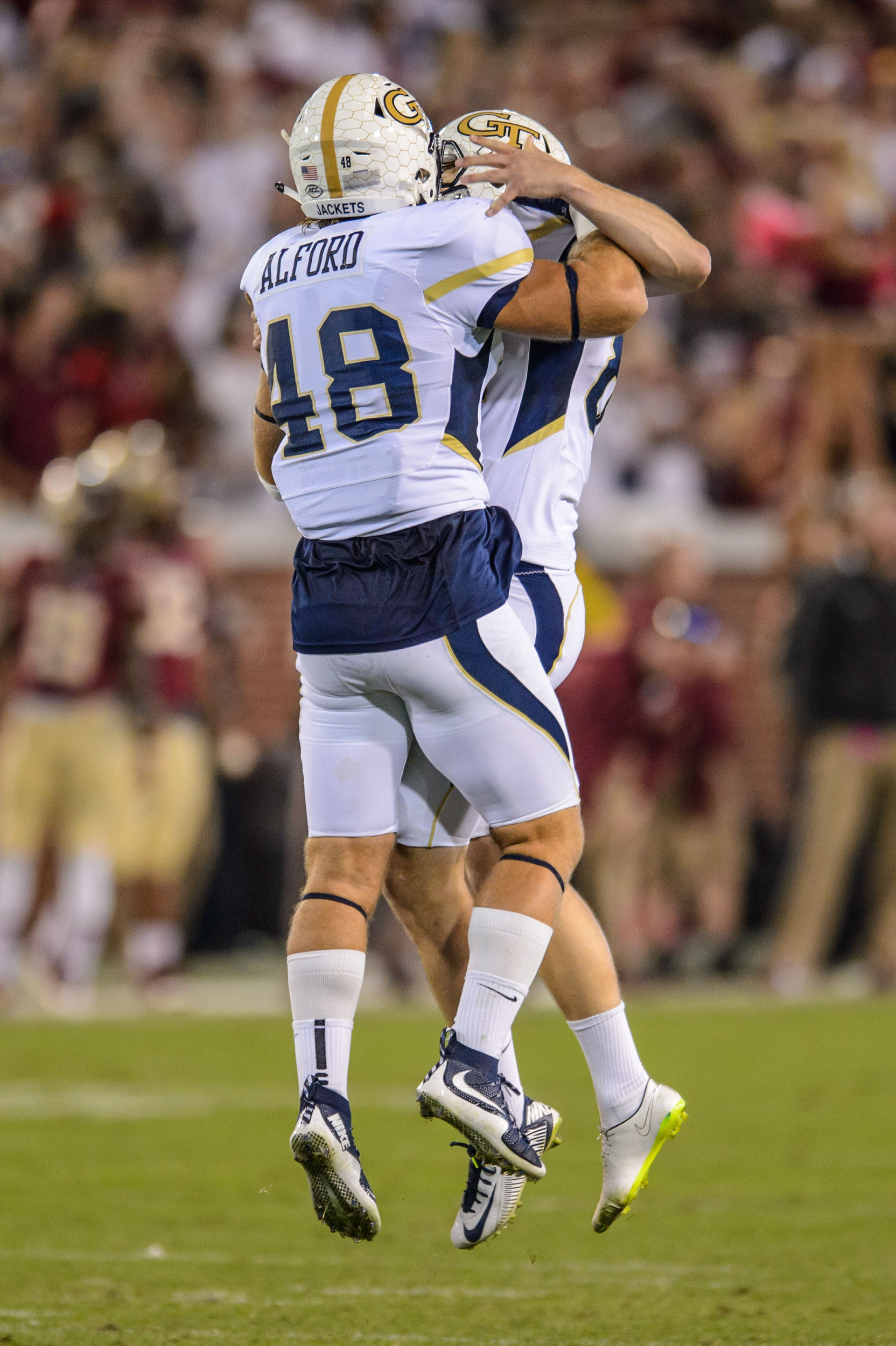 Chase Alford (48), Harrison Butker (87)