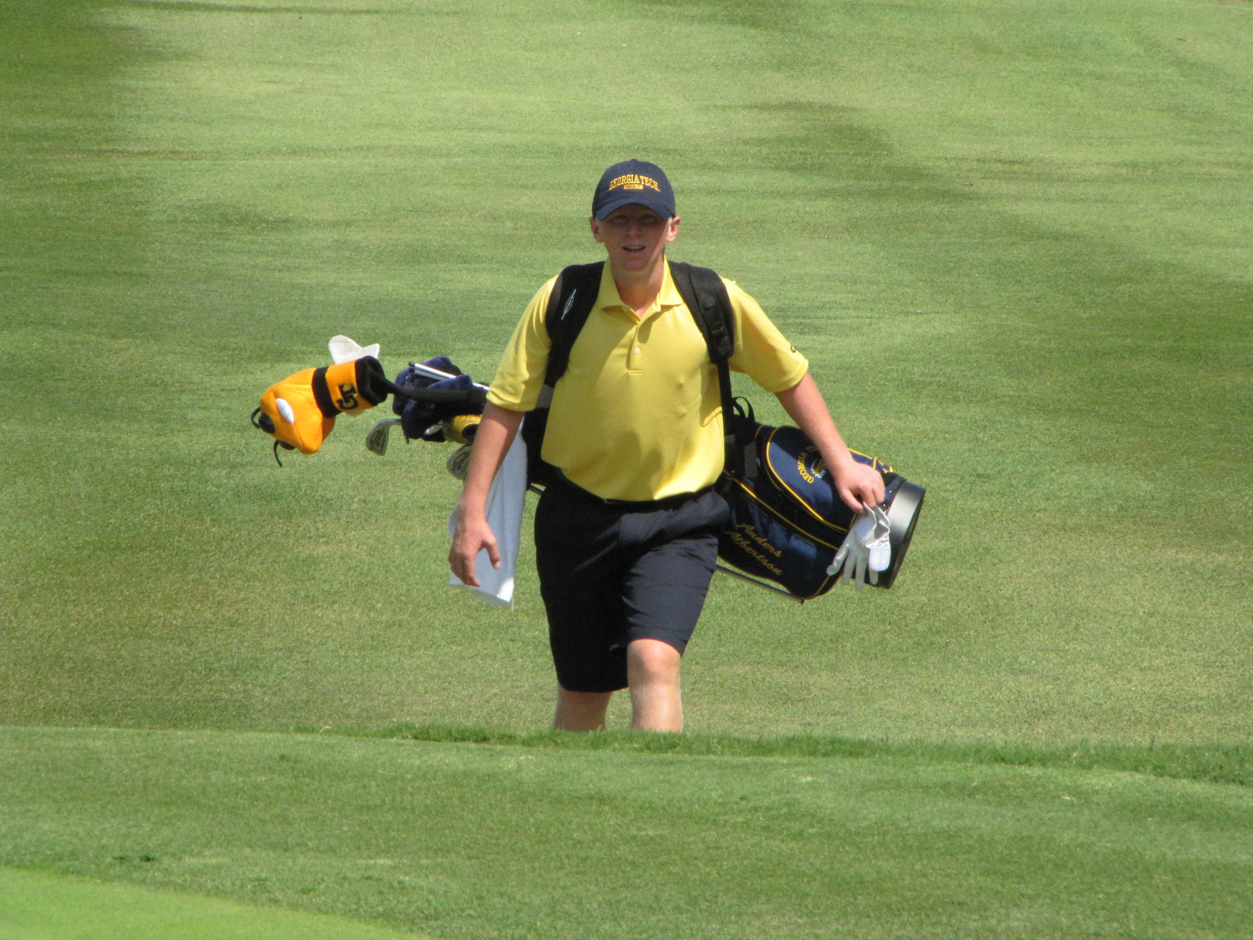 Anders Albertson during the final round of the Carpet Capital Collegiate - September 11, 2011.
