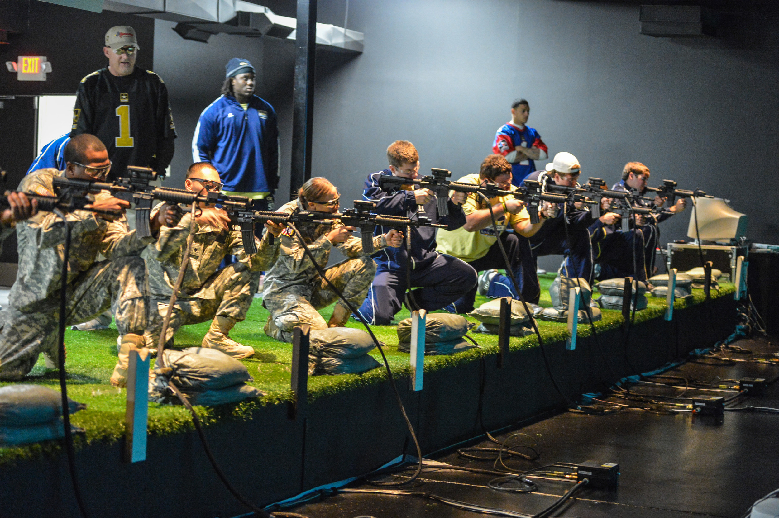 Georgia Tech players travelled to Fort Bliss for Day 2 of the 2012 Sun Bowl.