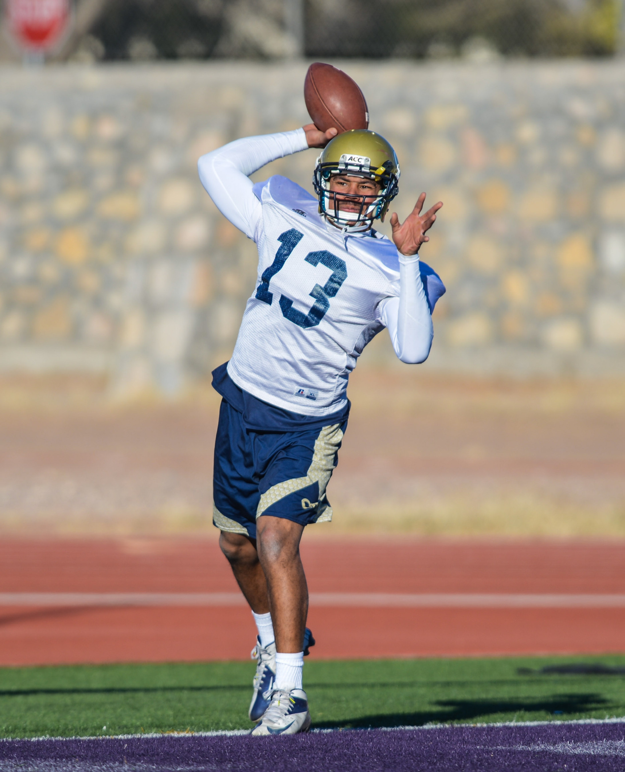 Georgia Tech held it's second practice in El Paso for the 2012 Hyundai Sun Bowl.