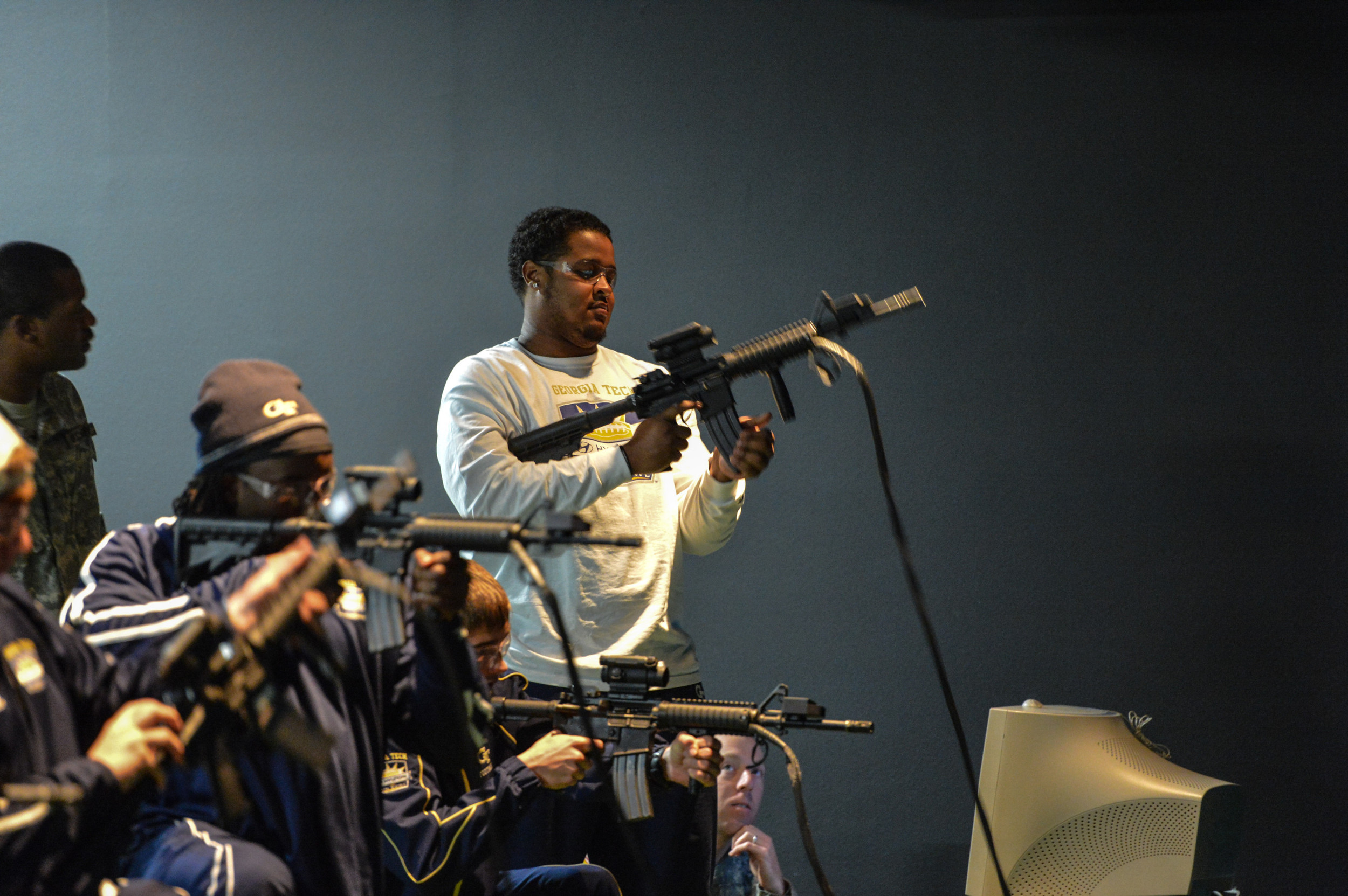 Georgia Tech players travelled to Fort Bliss for Day 2 of the 2012 Sun Bowl.