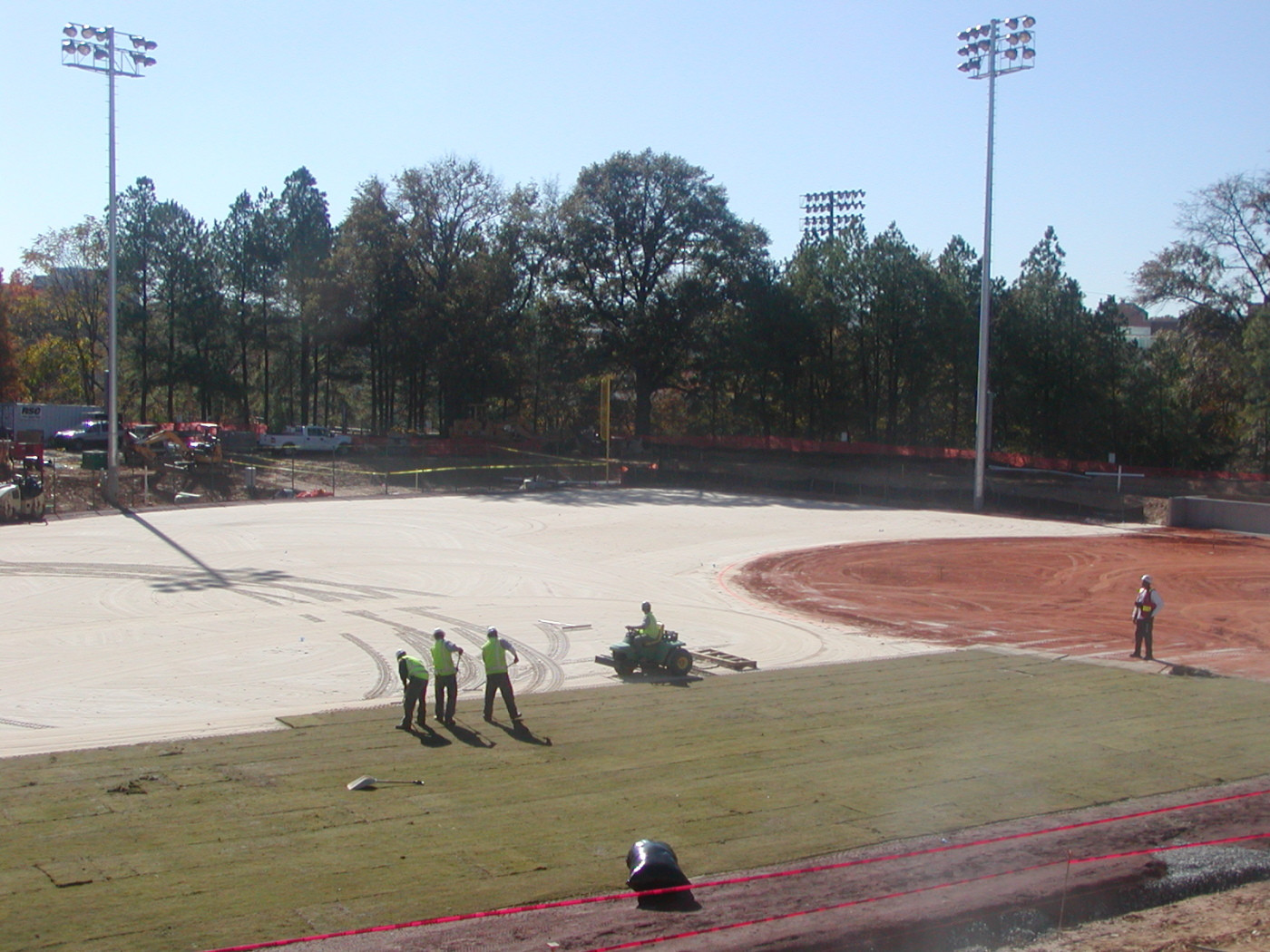Sod is installed at the new stadium - 11/10/08