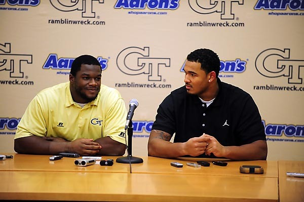 Derrick Morgan (91), Brad Jefferson (51)Pat Swilling.. Photo by LensEffects
