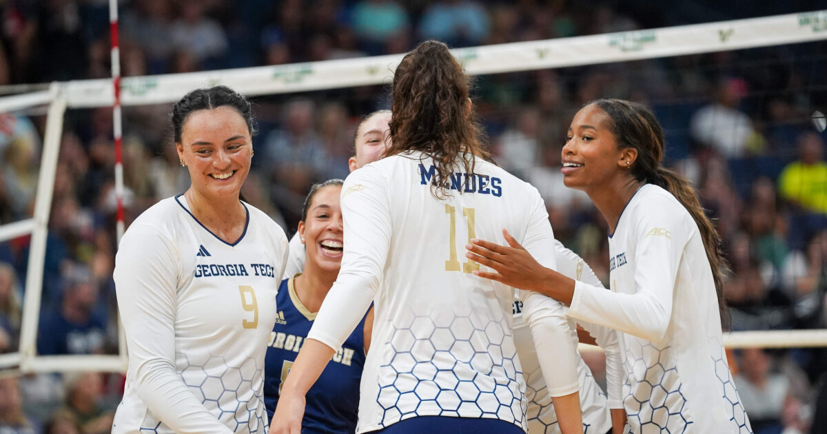 Tech volleyball rises to 11th in AVCA rankings and prepares for