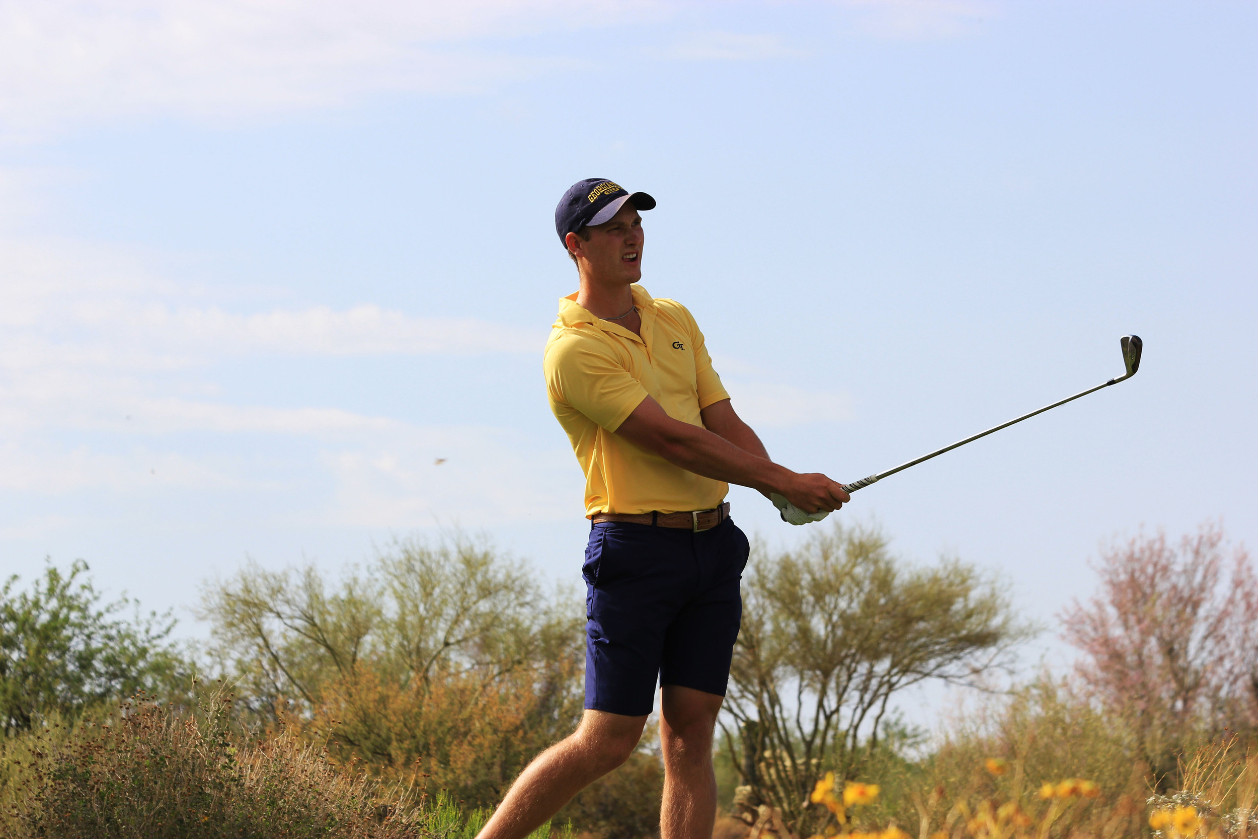 Vincent Whaley during the second round of the NCAA Tucson Golf Regional, Gallery Golf Club, Marana, Ariz.