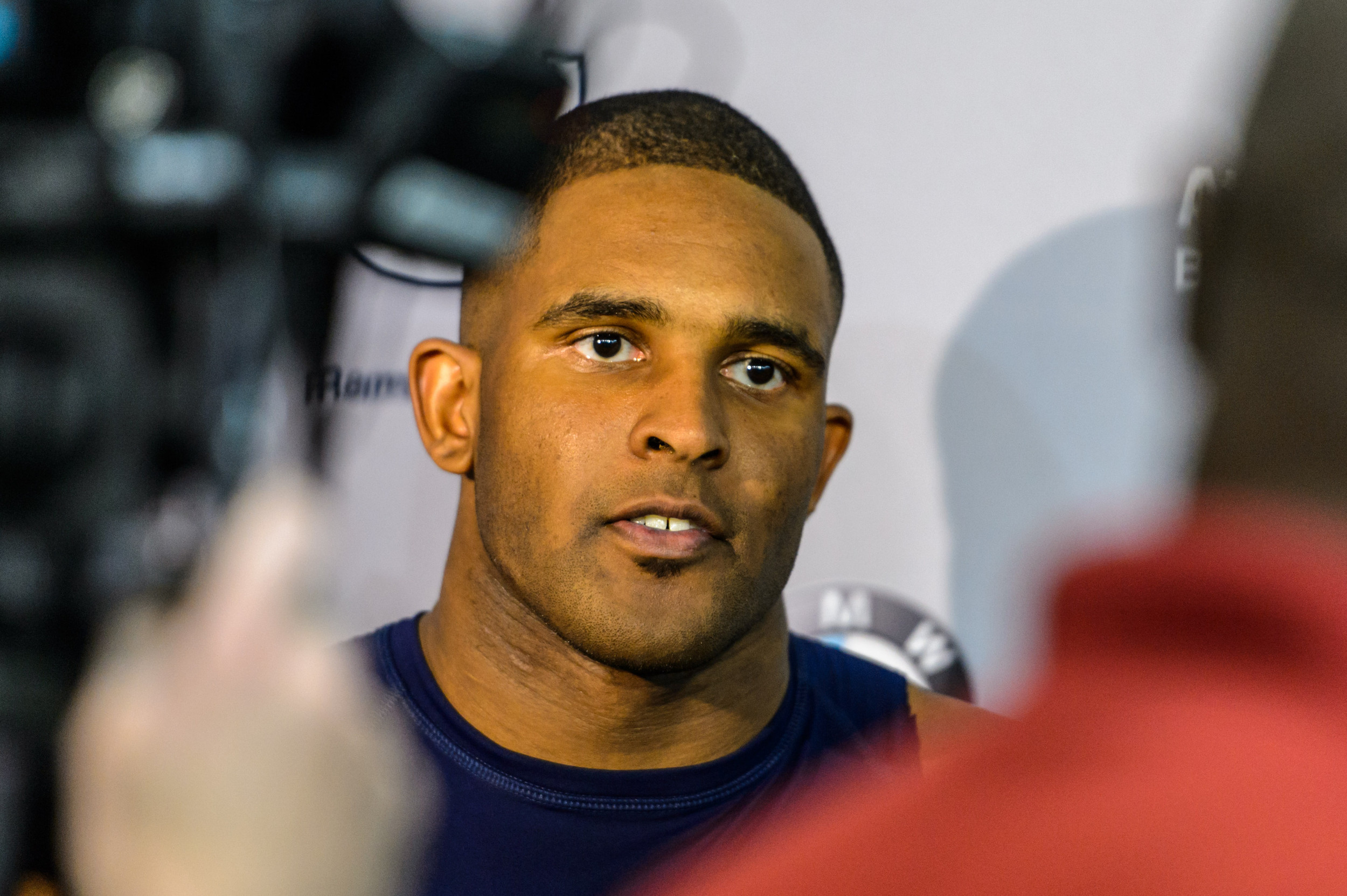 Synjyn Days talks with the media