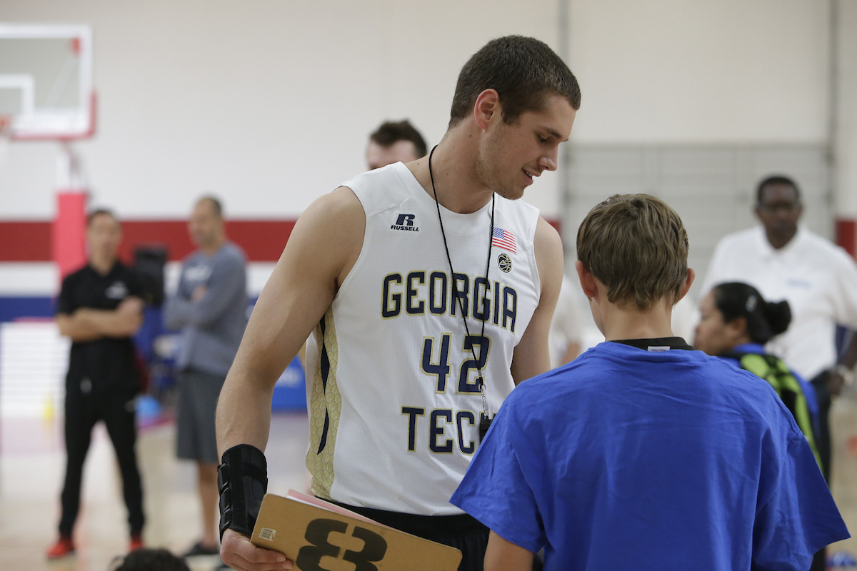 Rand Rowland at the 2017 Final Four - NABC Allstate Good Works Team