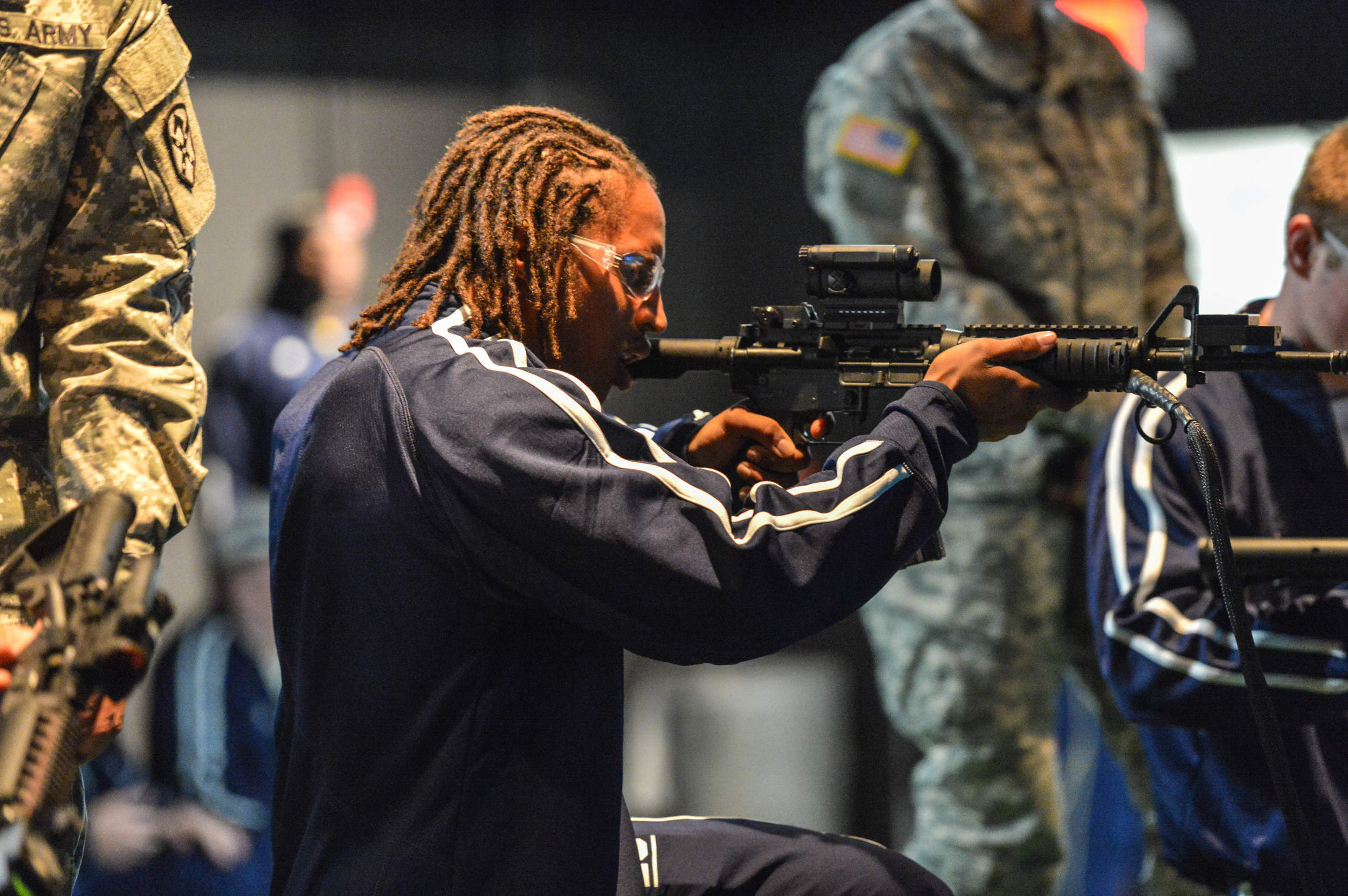 Georgia Tech players travelled to Fort Bliss for Day 2 of the 2012 Sun Bowl.