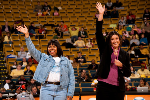 Georgia Tech women's basketball recognized the '92 WNIT Championship team
