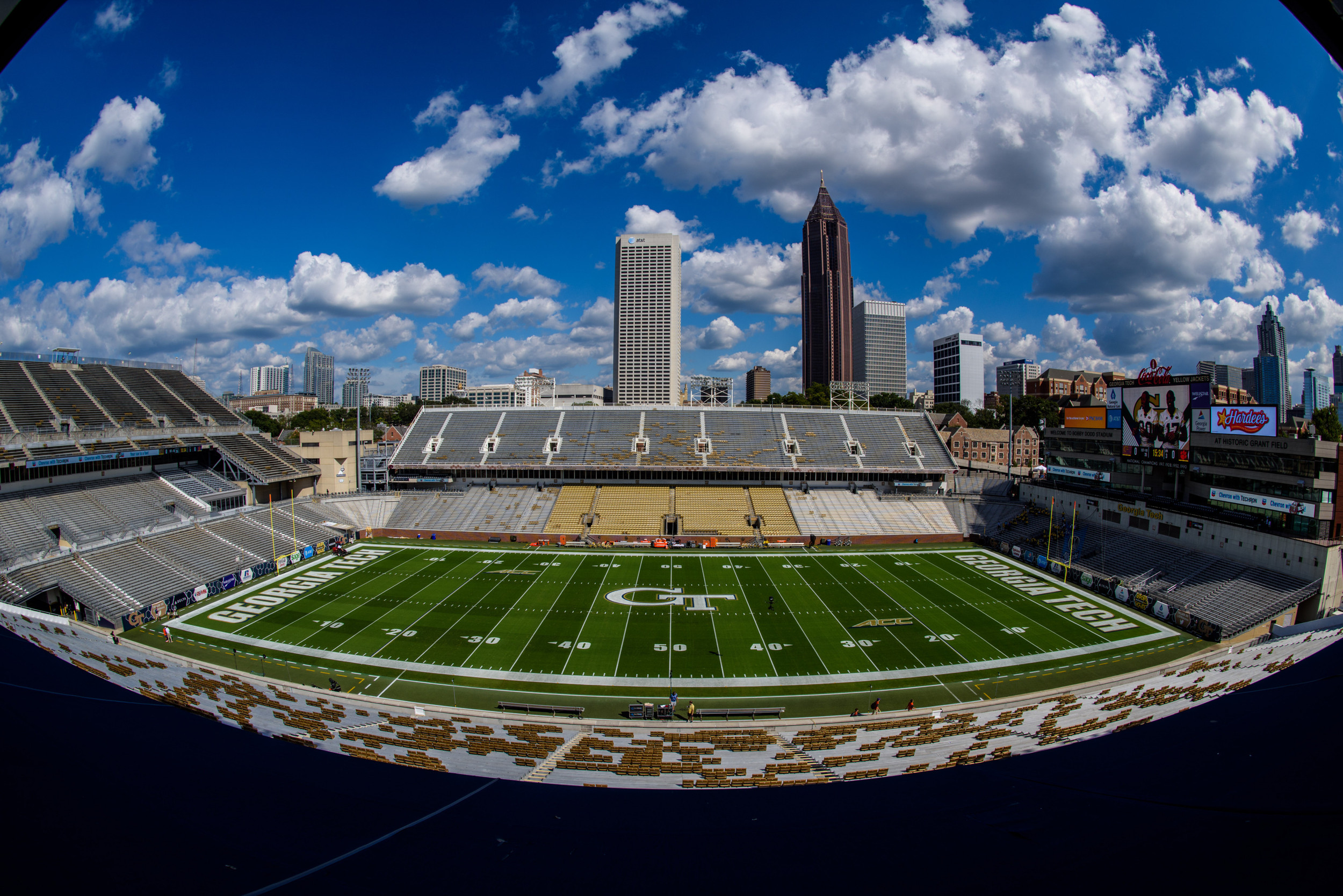Bobby Dodd Stadium before the game