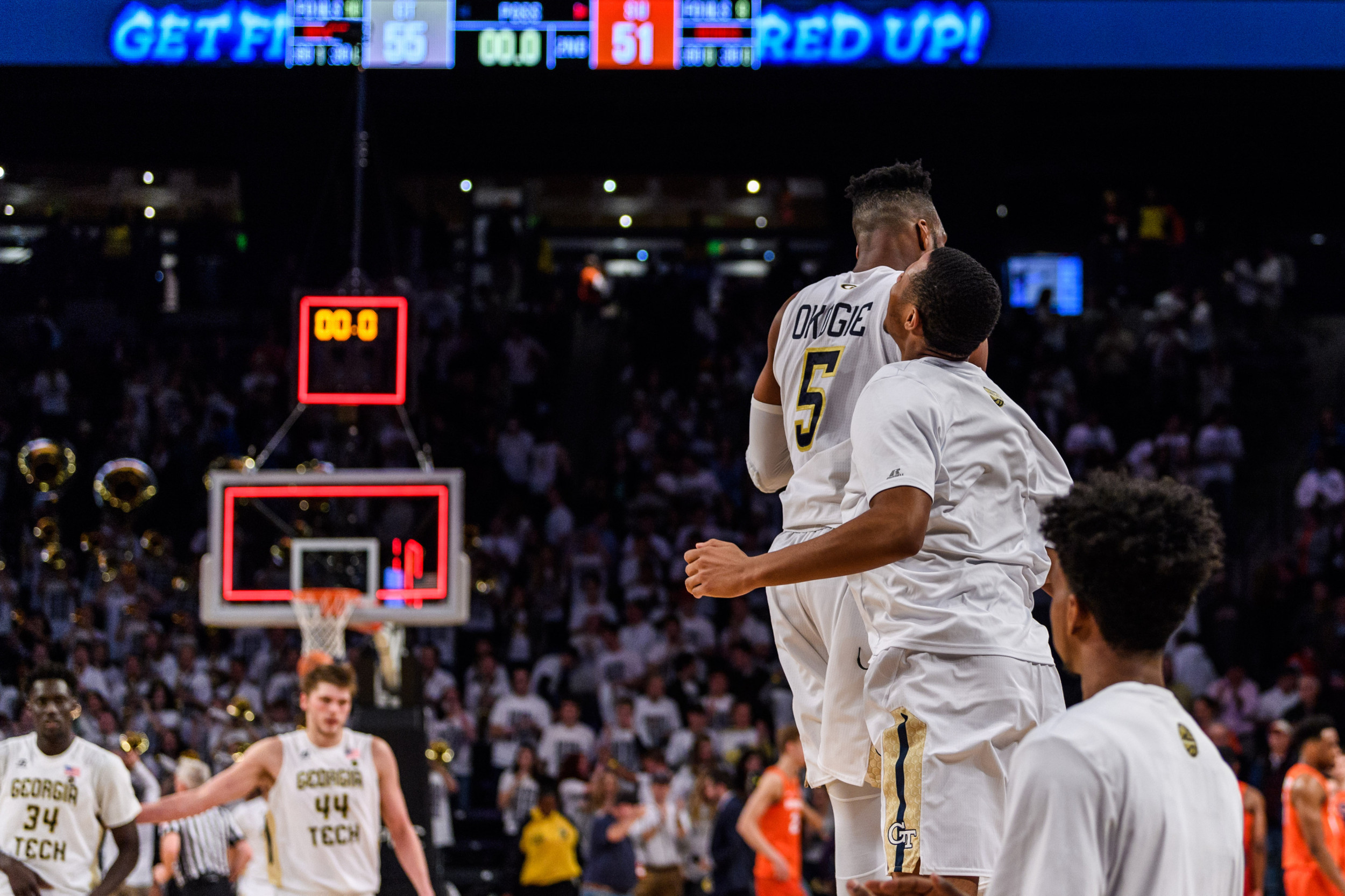 Evan Jester (11), Josh Okogie (5)
