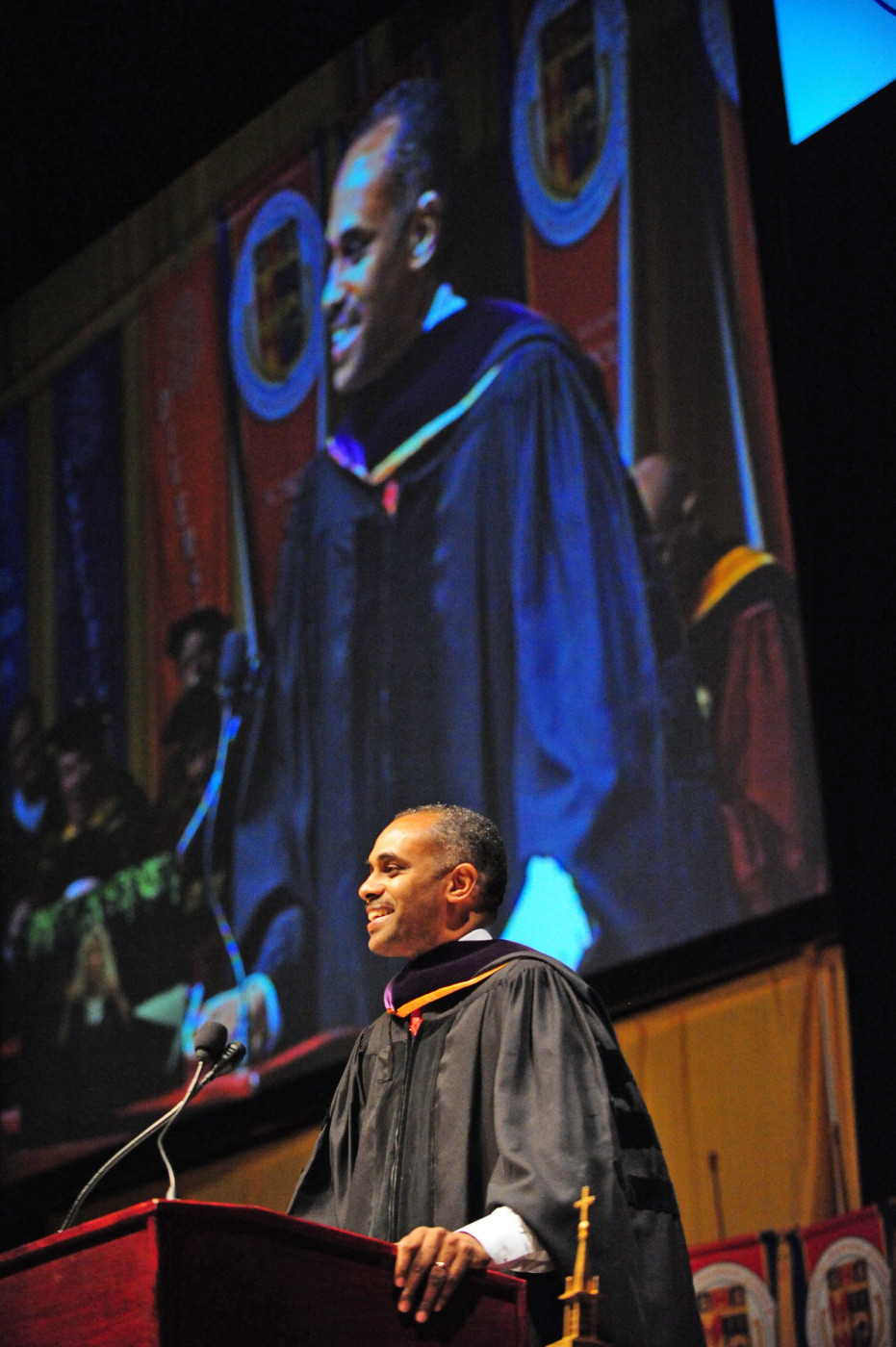Paul Hewitt at the 2010 St. John Fisher College Commencement exercises.