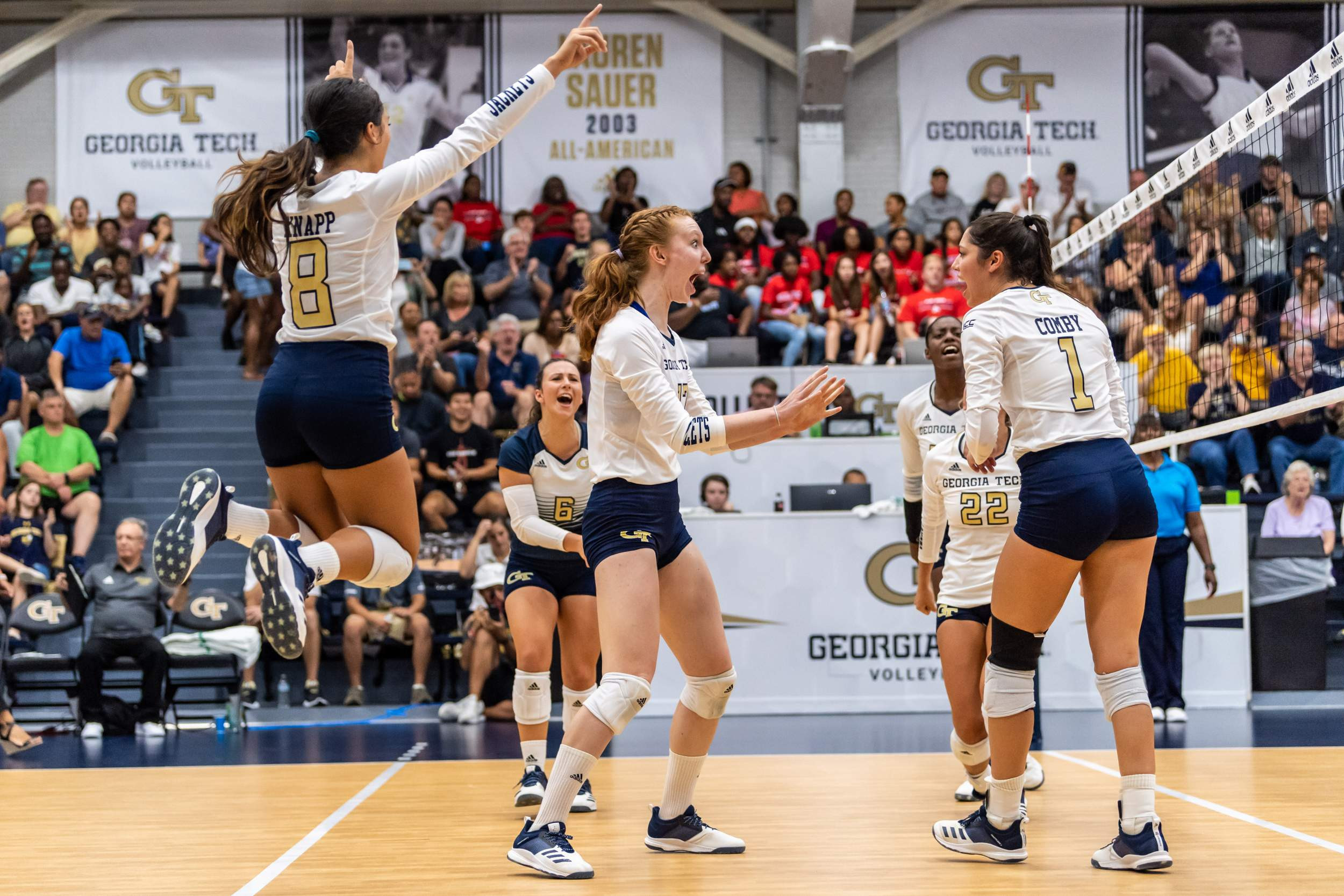 Photos Volleyball vs. Long Beach State Tech Yellow Jackets