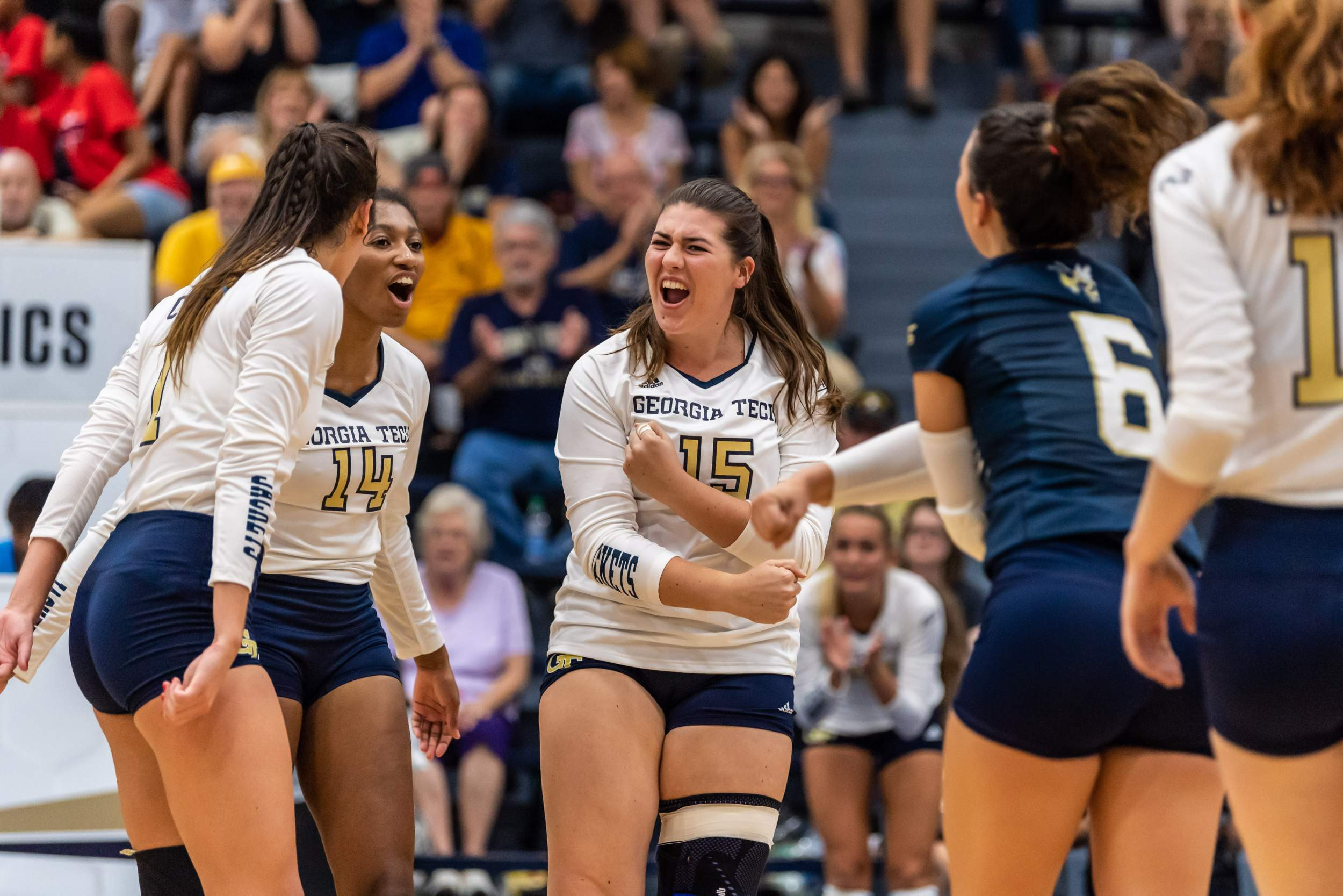 Photos Volleyball vs. Long Beach State Tech Yellow Jackets