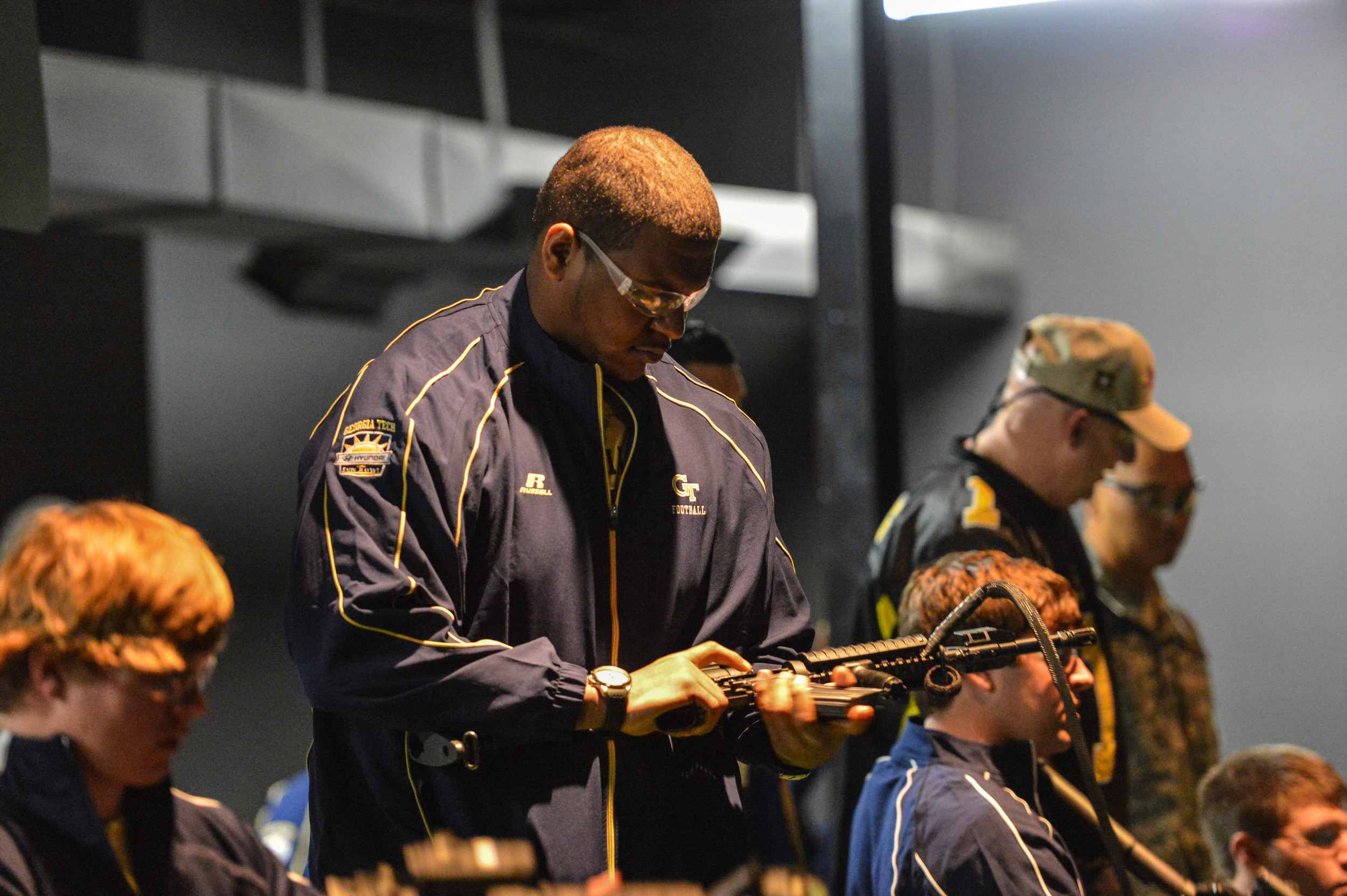 Georgia Tech players travelled to Fort Bliss for Day 2 of the 2012 Sun Bowl.