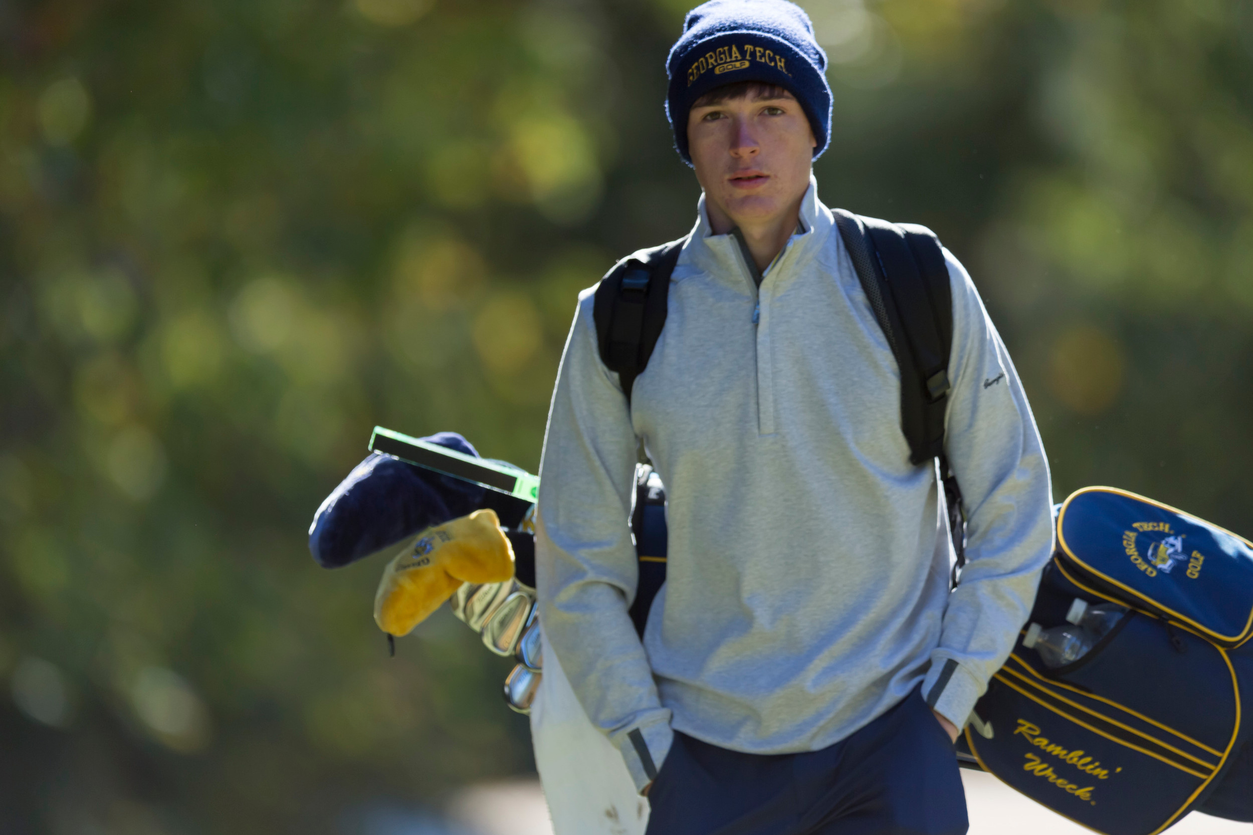 Luke Schniederjans during the second round of the Golf Club of Georgia Collegiate, October 22, 2016