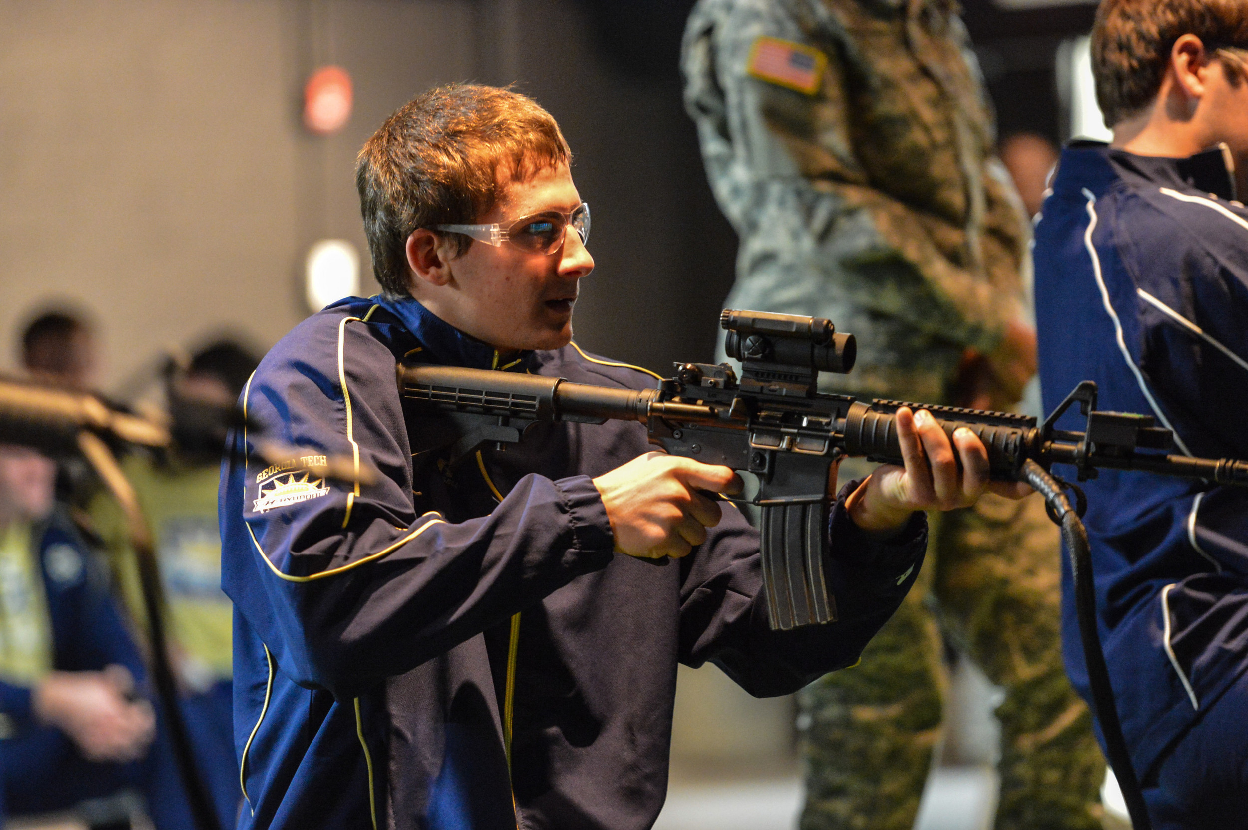 Georgia Tech players travelled to Fort Bliss for Day 2 of the 2012 Sun Bowl.