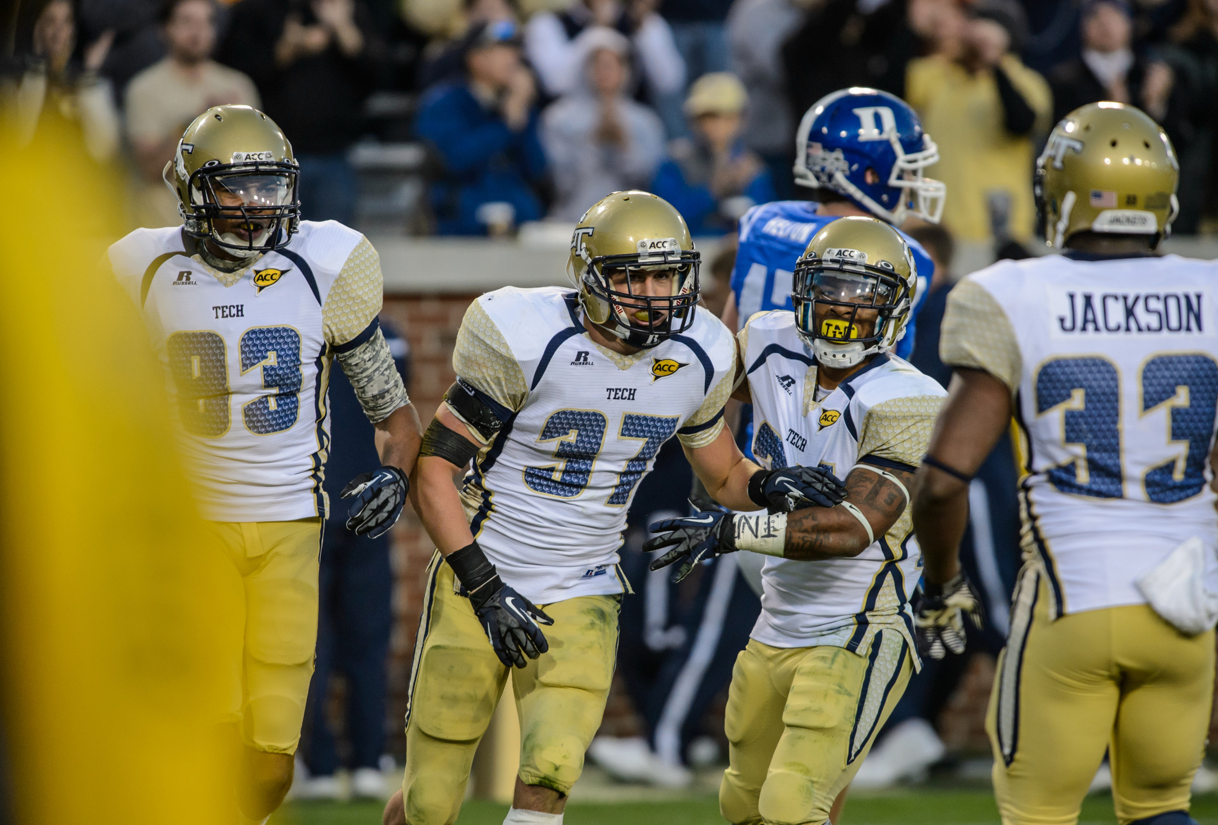 Robert Godhigh (25), Chris Jackson (33), Zach Laskey (37), Jeremy Moore (83)