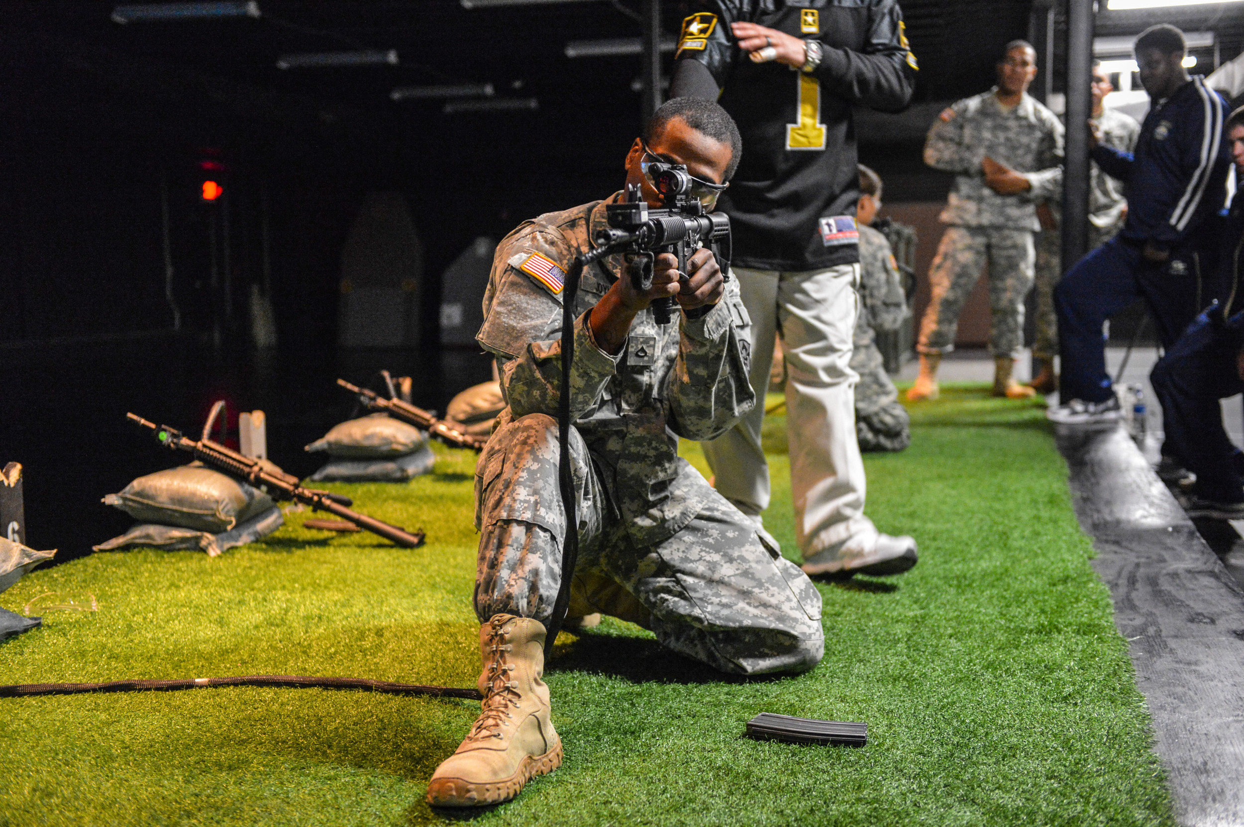 Georgia Tech players travelled to Fort Bliss for Day 2 of the 2012 Sun Bowl.