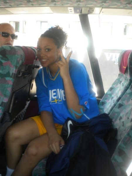 Danielle Hamilton-Carter and Frida Fogdemark at 2010 European Championships