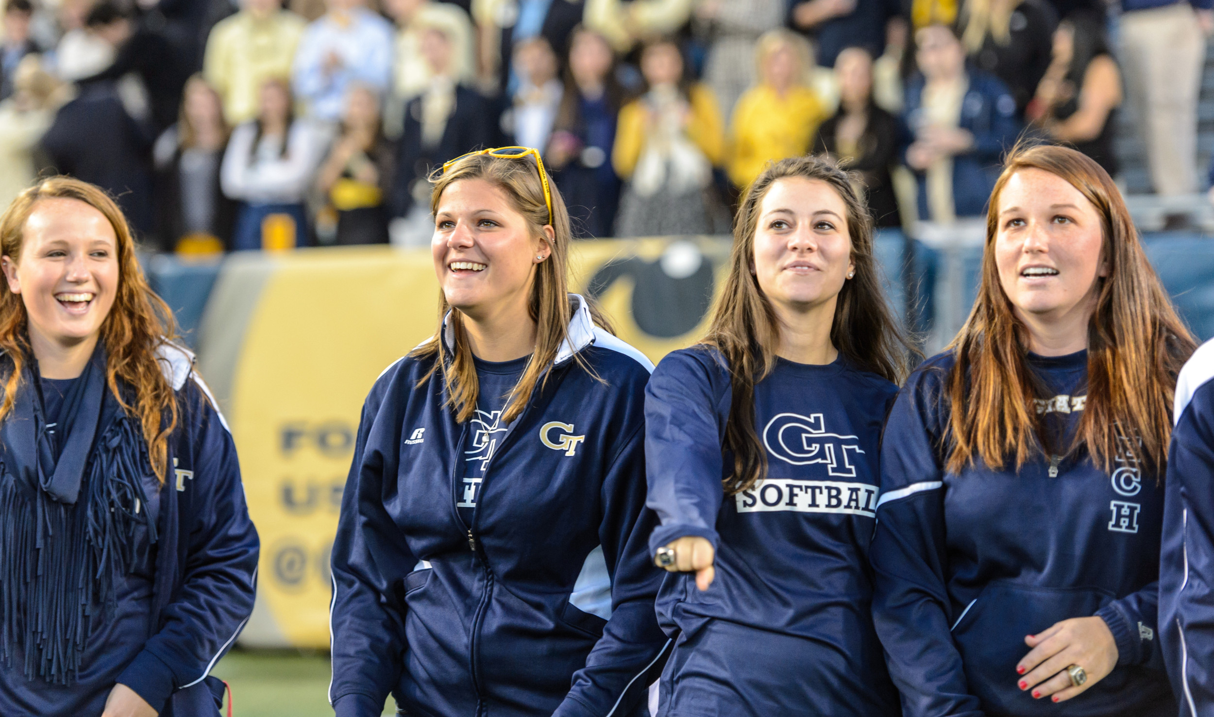 Tech Softball receives their ACC Championship Rings