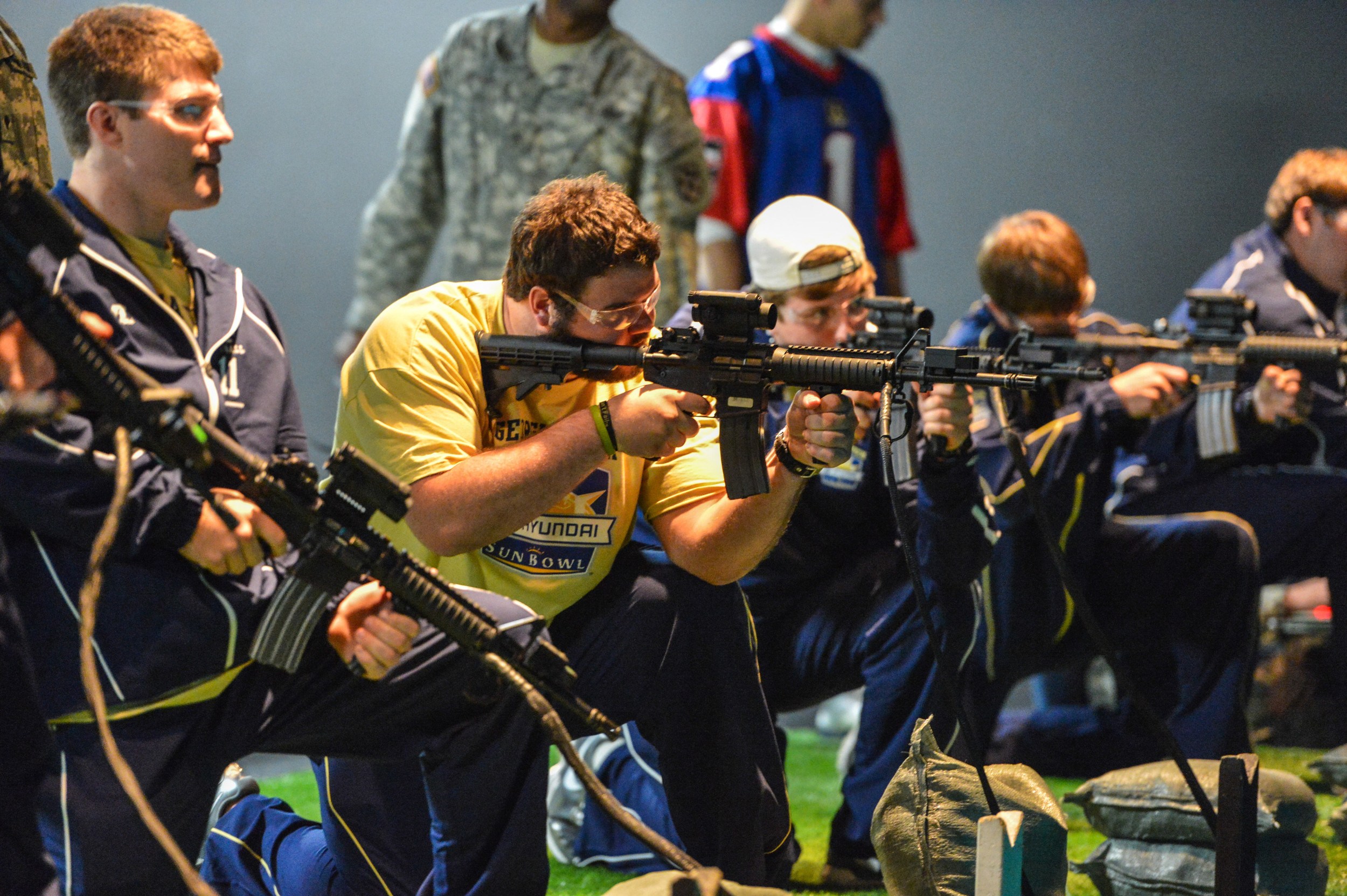 Georgia Tech players travelled to Fort Bliss for Day 2 of the 2012 Sun Bowl.