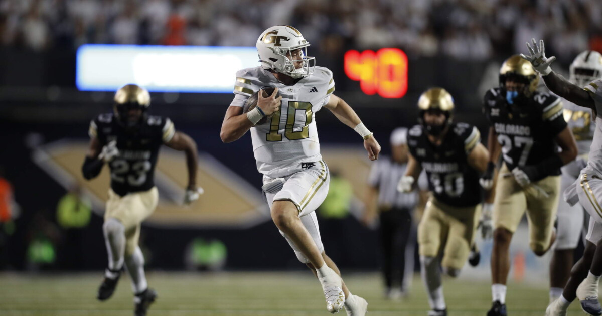 Jackets Down Colorado in Season-Opening Thriller – Football — Georgia Tech Yellow Jackets