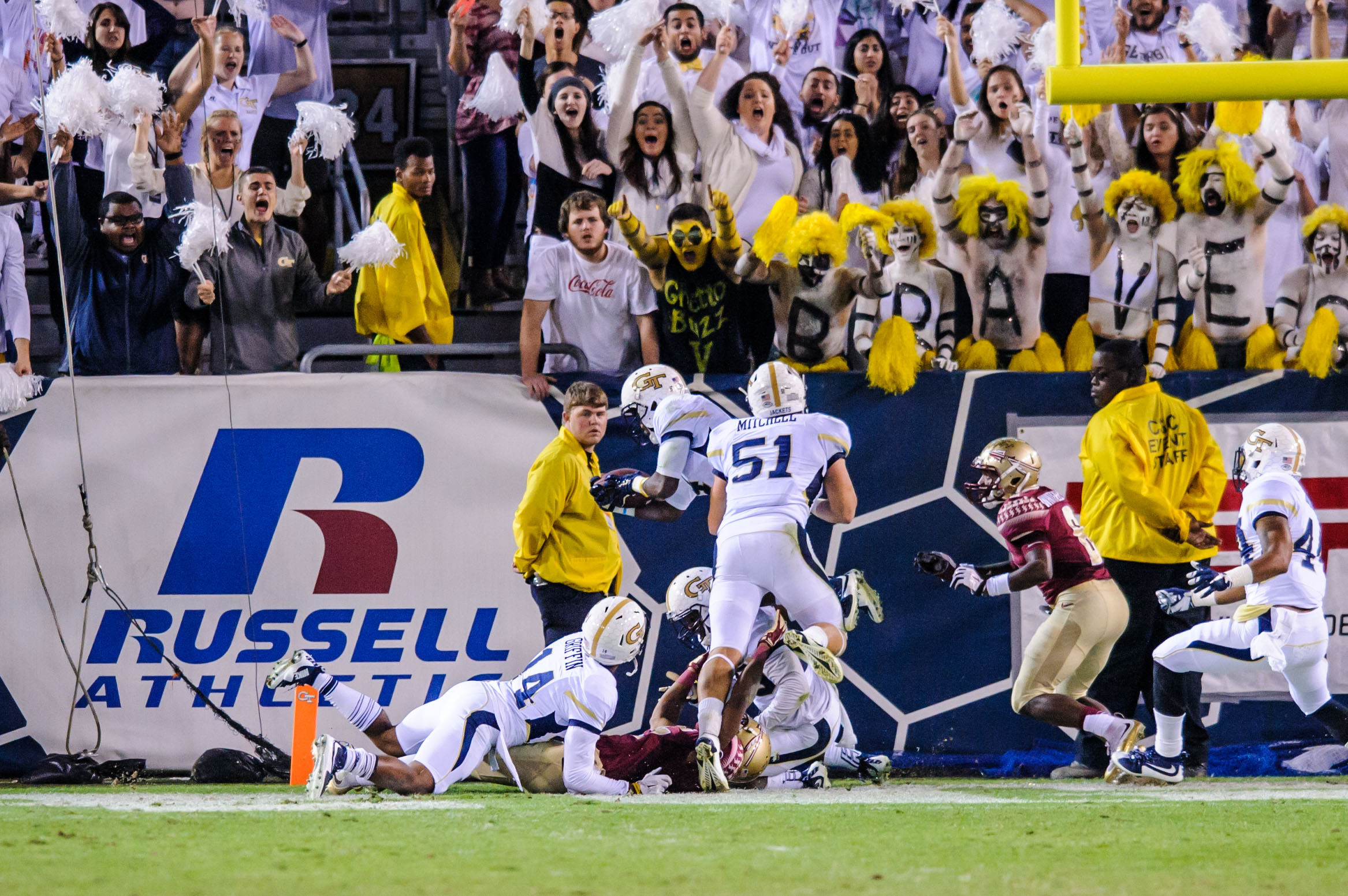 Jamal Golden (4) with the interception