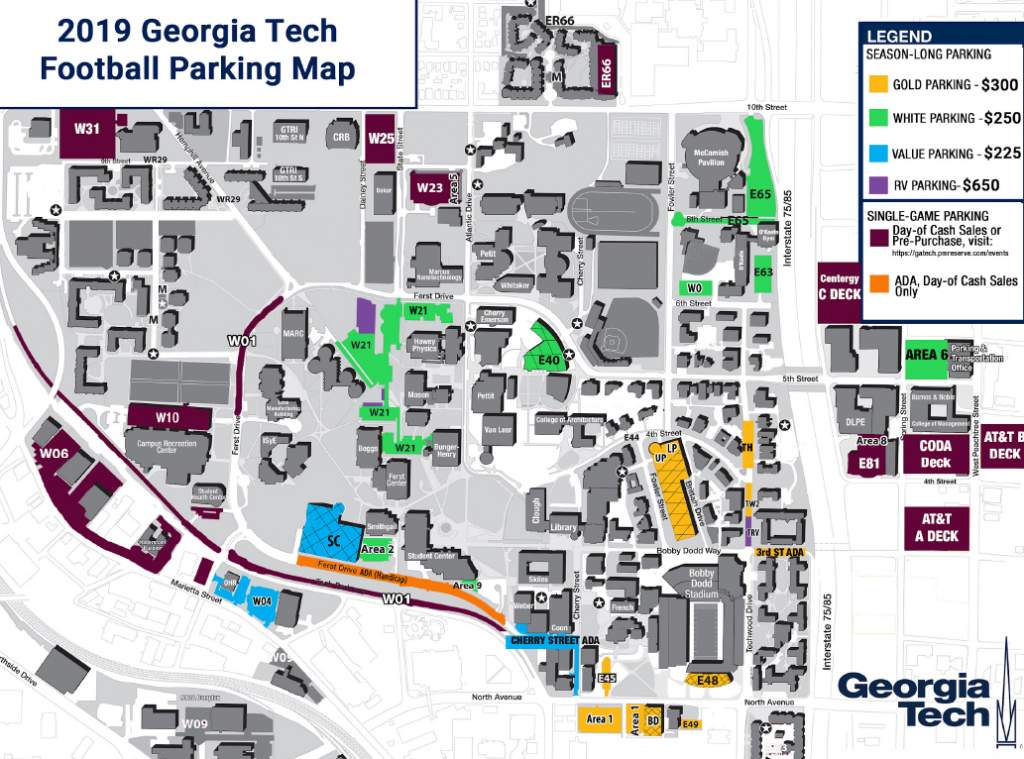 Tech Parking:  Navigating the Streets Around Georgia Tech