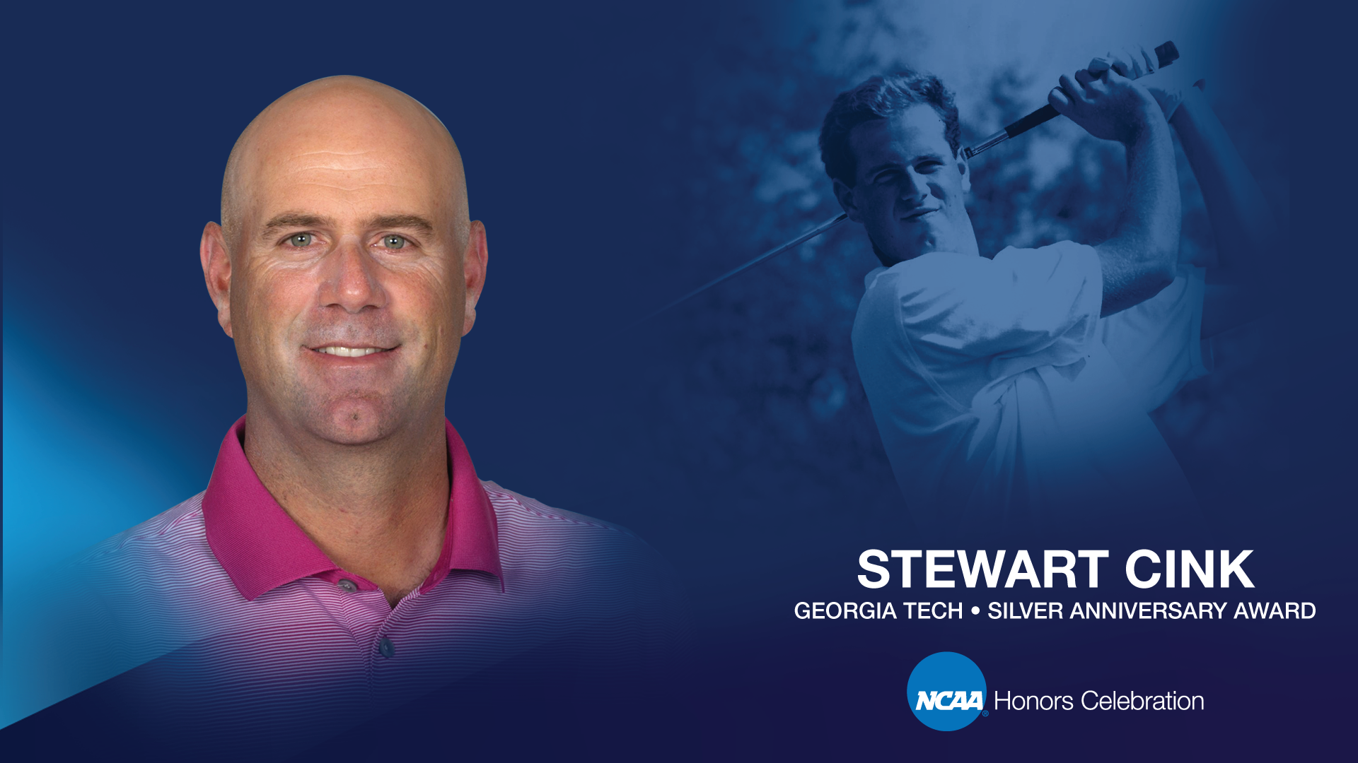 Stewart Cink To Receive Ncaa Silver Anniversary Award Men S Golf Georgia Tech Yellow Jackets