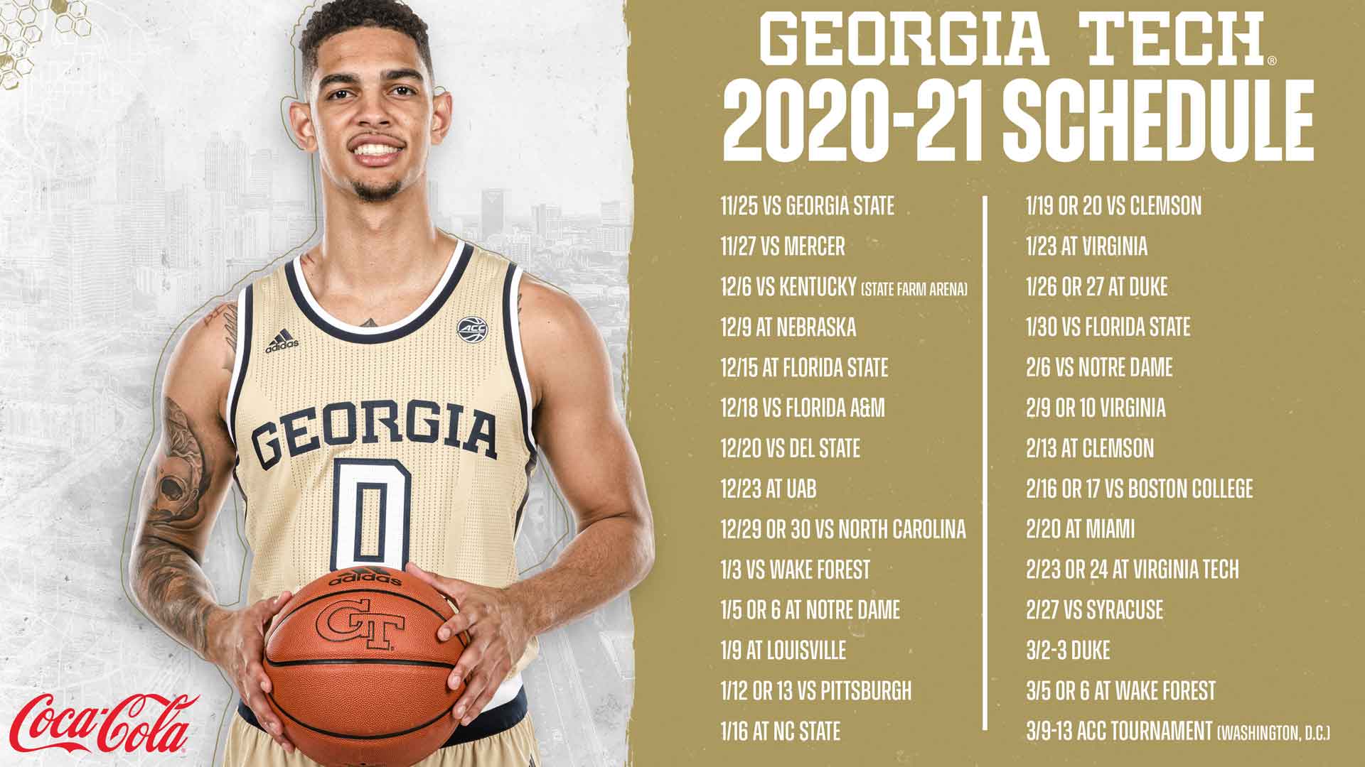Georgia Tech’s ACC Men’s Basketball Schedule Announced – Men&#39;s Basketball — Georgia Tech Yellow ...