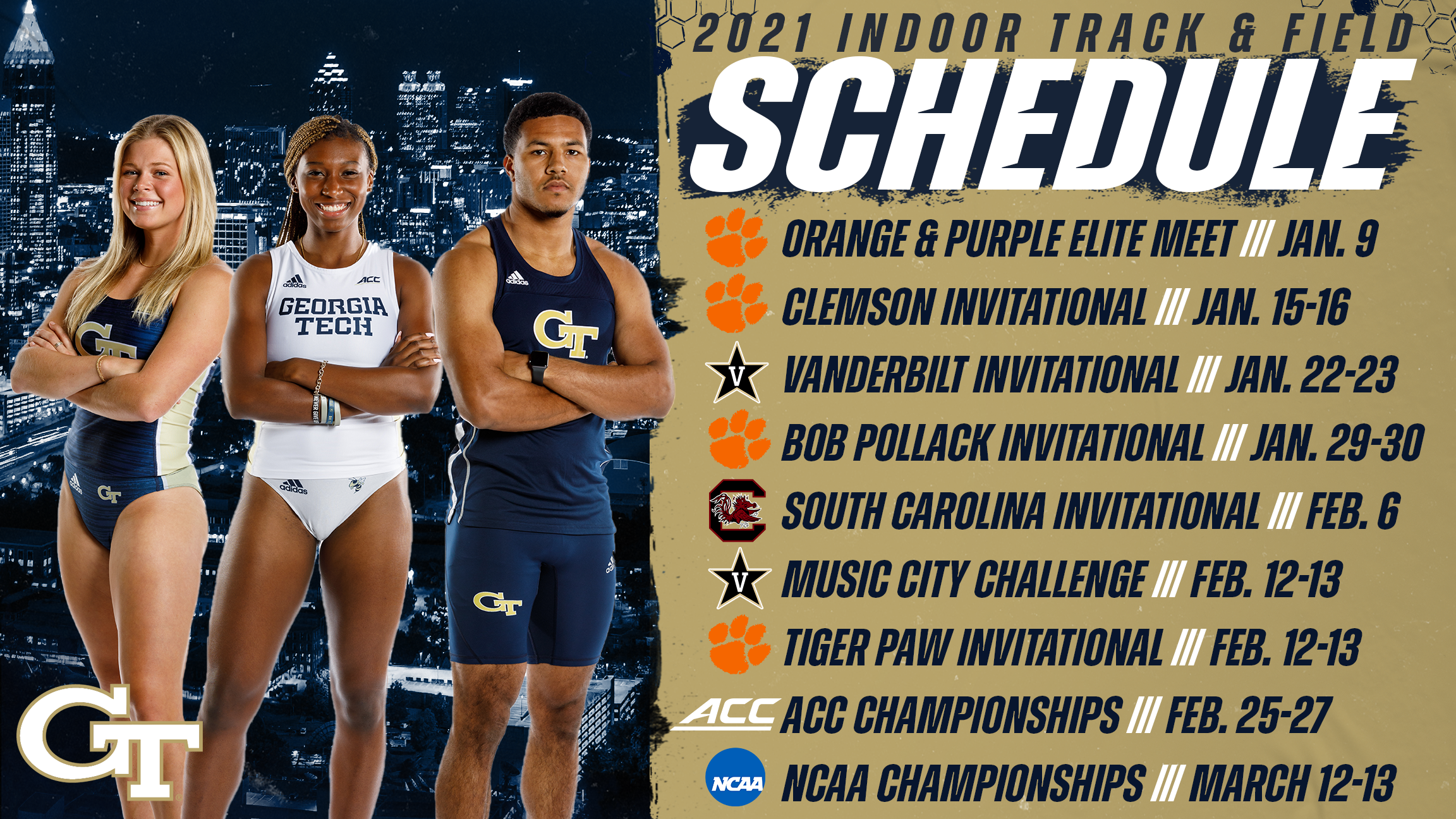 Ncaa Outdoor Track And Field Championships 2022 Schedule Track & Field Releases 2021 Indoor Schedule – Georgia Tech Yellow Jackets