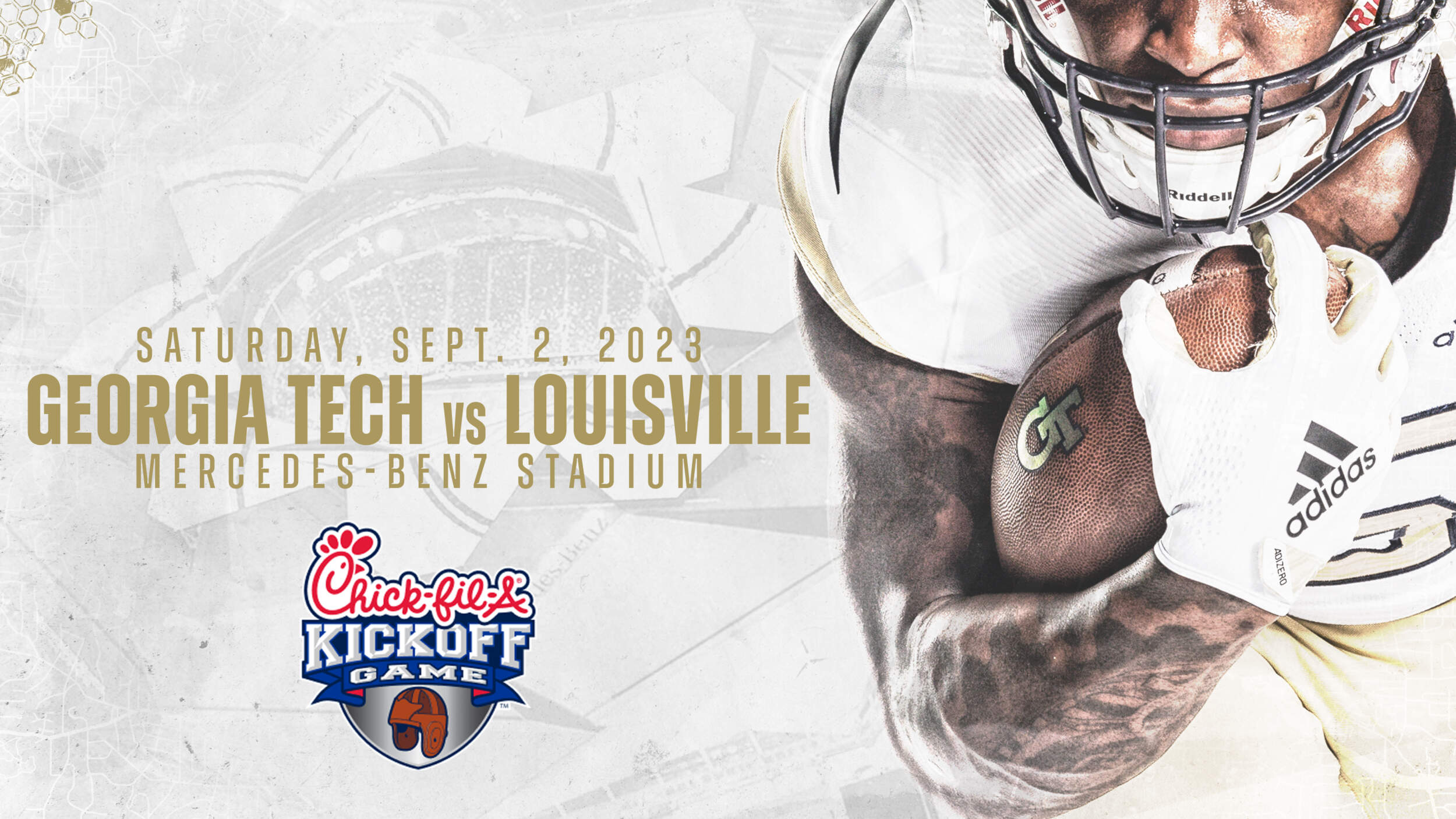 Tech to Face Louisville in 2023 ChickfilA Kickoff Game Football