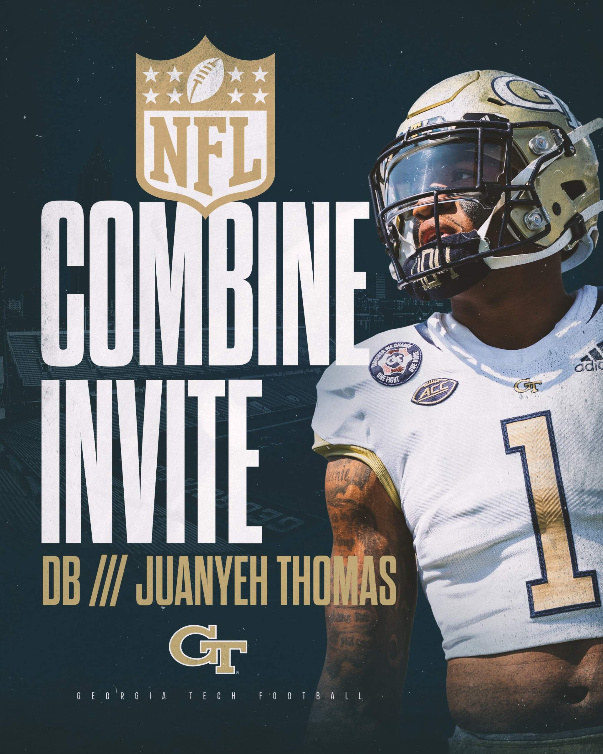 Niceville Football Schedule 2022 Thomas Officially Invited To Nfl Combine – Football — Georgia Tech Yellow  Jackets